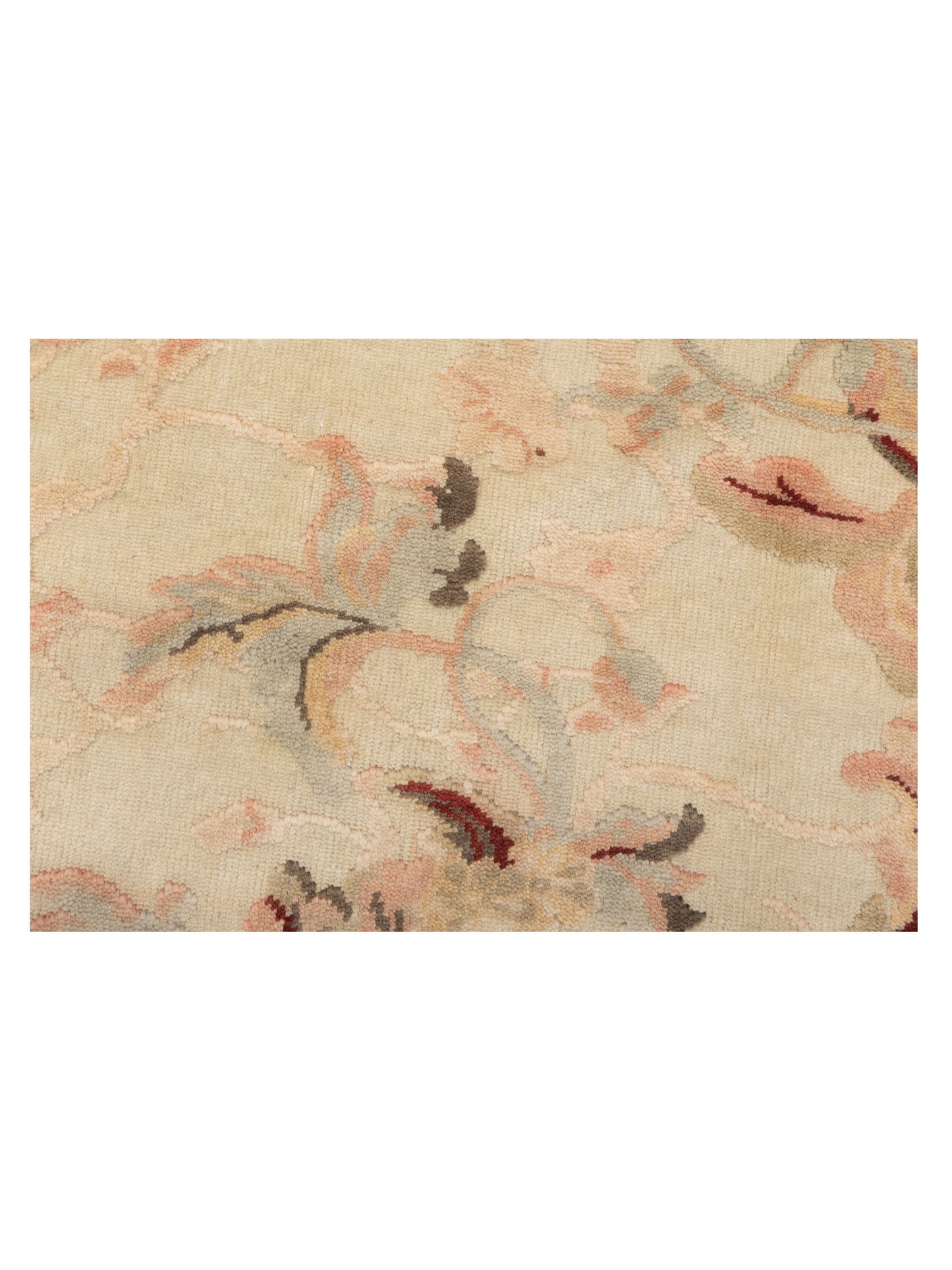 Antique Loom 93091 Ivory Ivory 6.10x9.5 Hand Knotted Rug