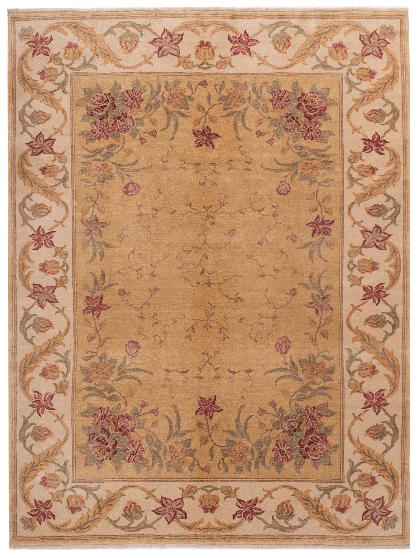 Pasha Antique Loom  Gold Ivory Traditional