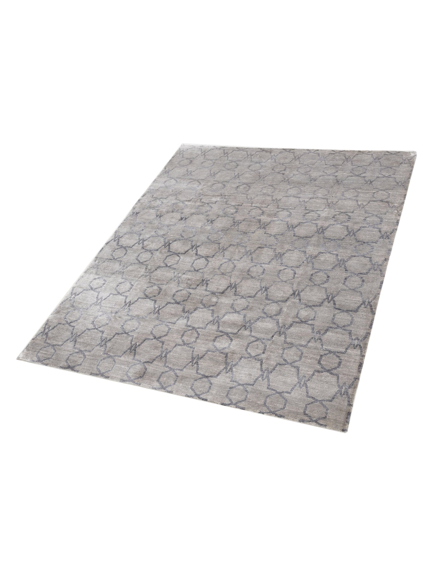 Tibetino 119195 Silver Gray 8x9.11 Hand Knotted Rug