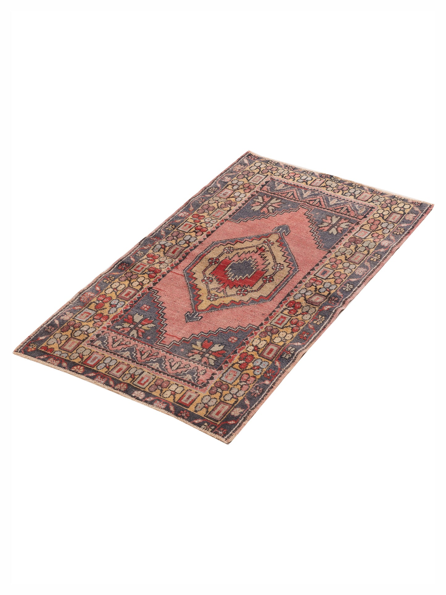 Old Anatolian 154195 Red Gold 3.4x5.5 Hand Knotted Rug