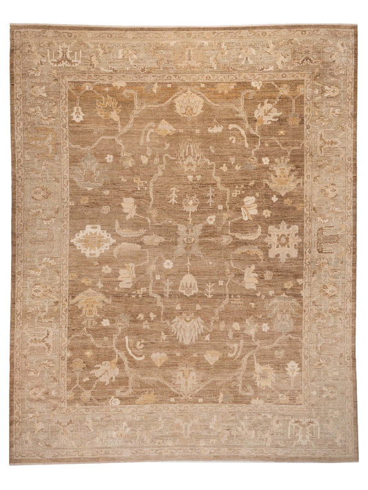 Anadol Angora Oushak  Brown Green Traditional