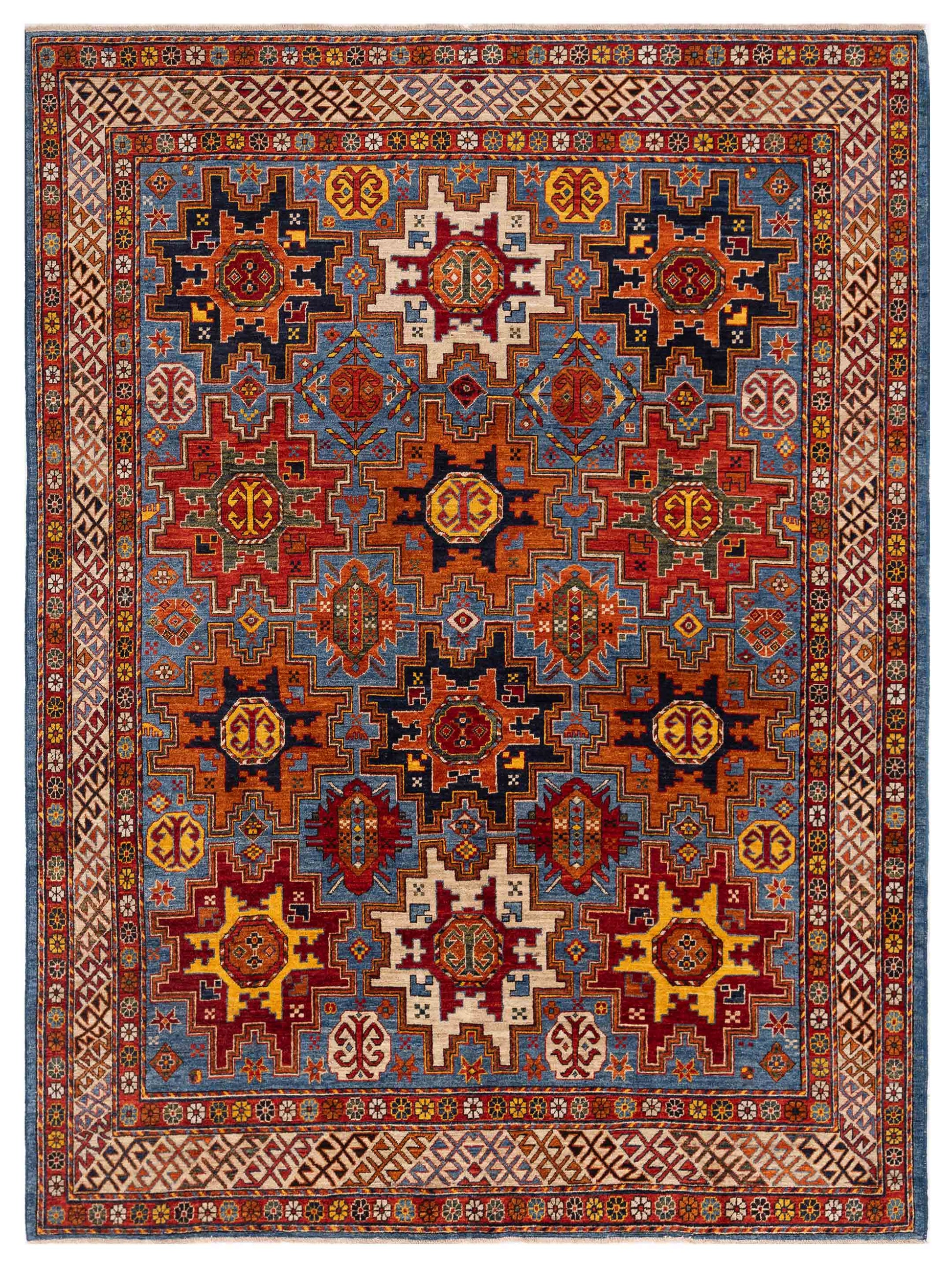 Nomad Super Kazak  Blue Ivory Transitional