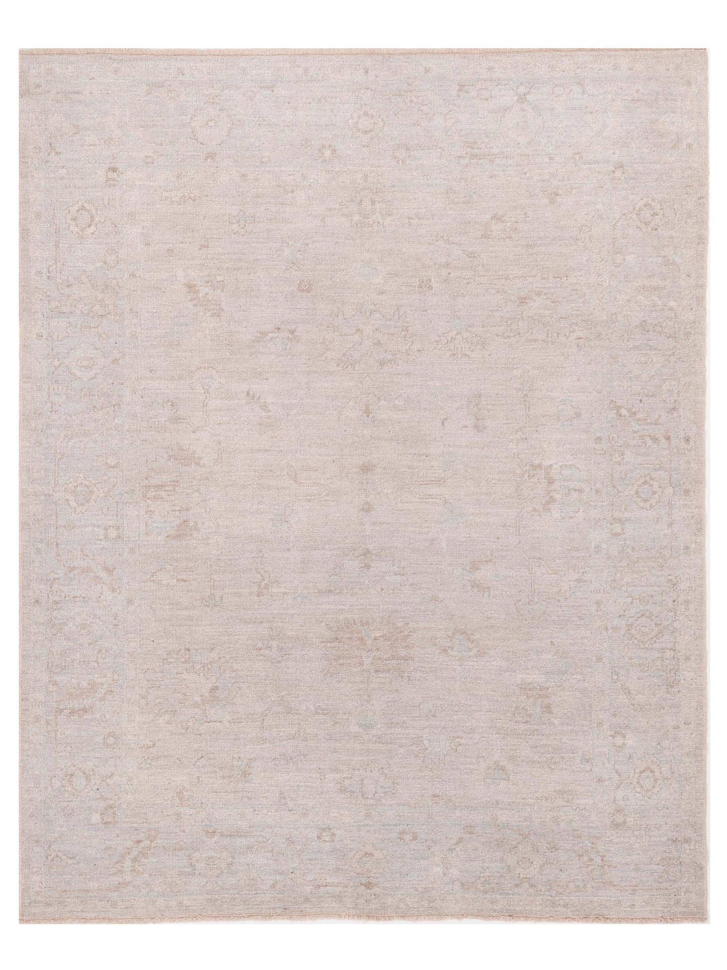 Anadol Angora Oushak  Ivory Silver Traditional