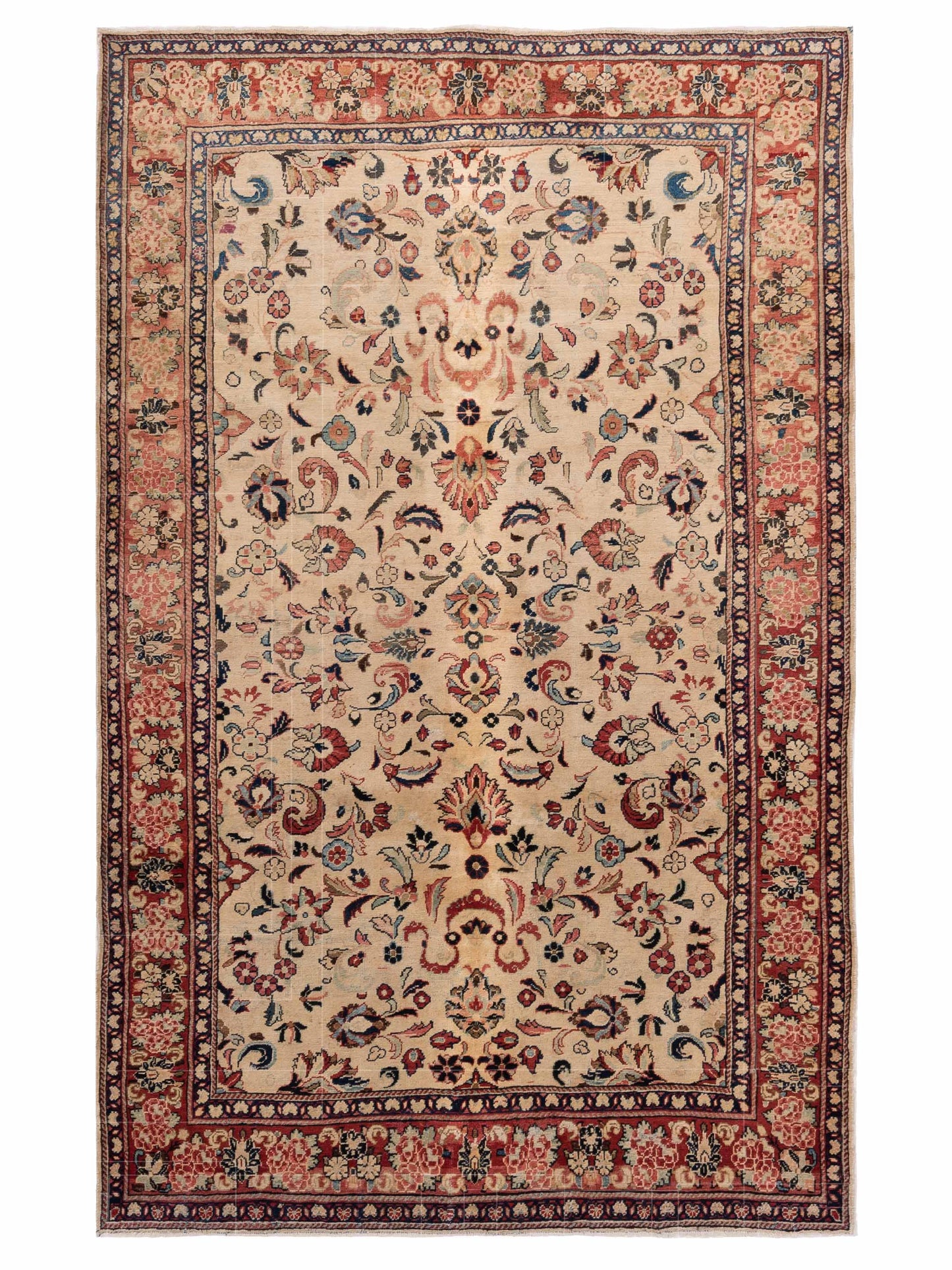 Pasha Persian  Ivory Rust Traditional