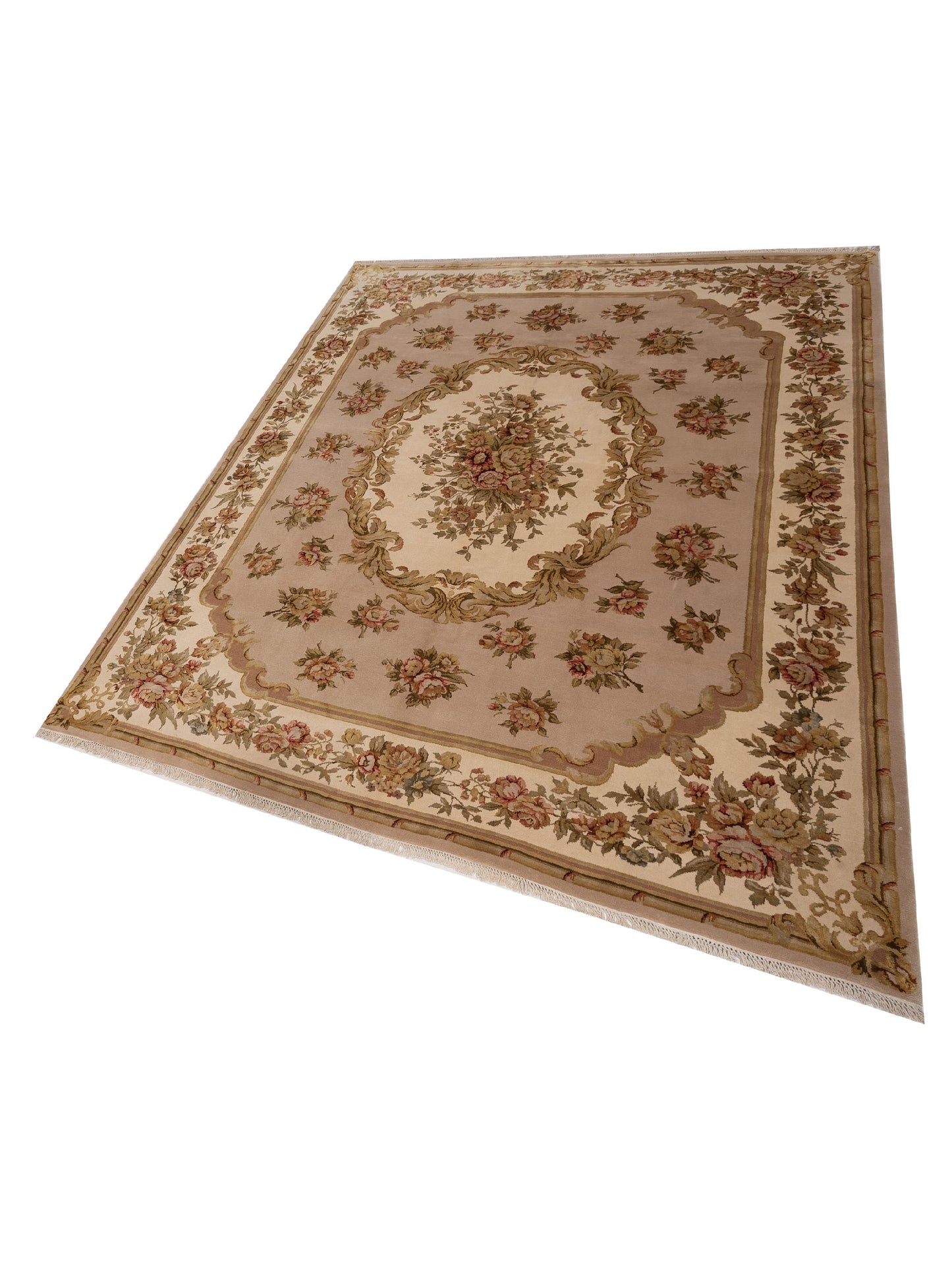 Magnolia Silk 105757 Cream Ivory 8.4x10.6 Hand Knotted Rug