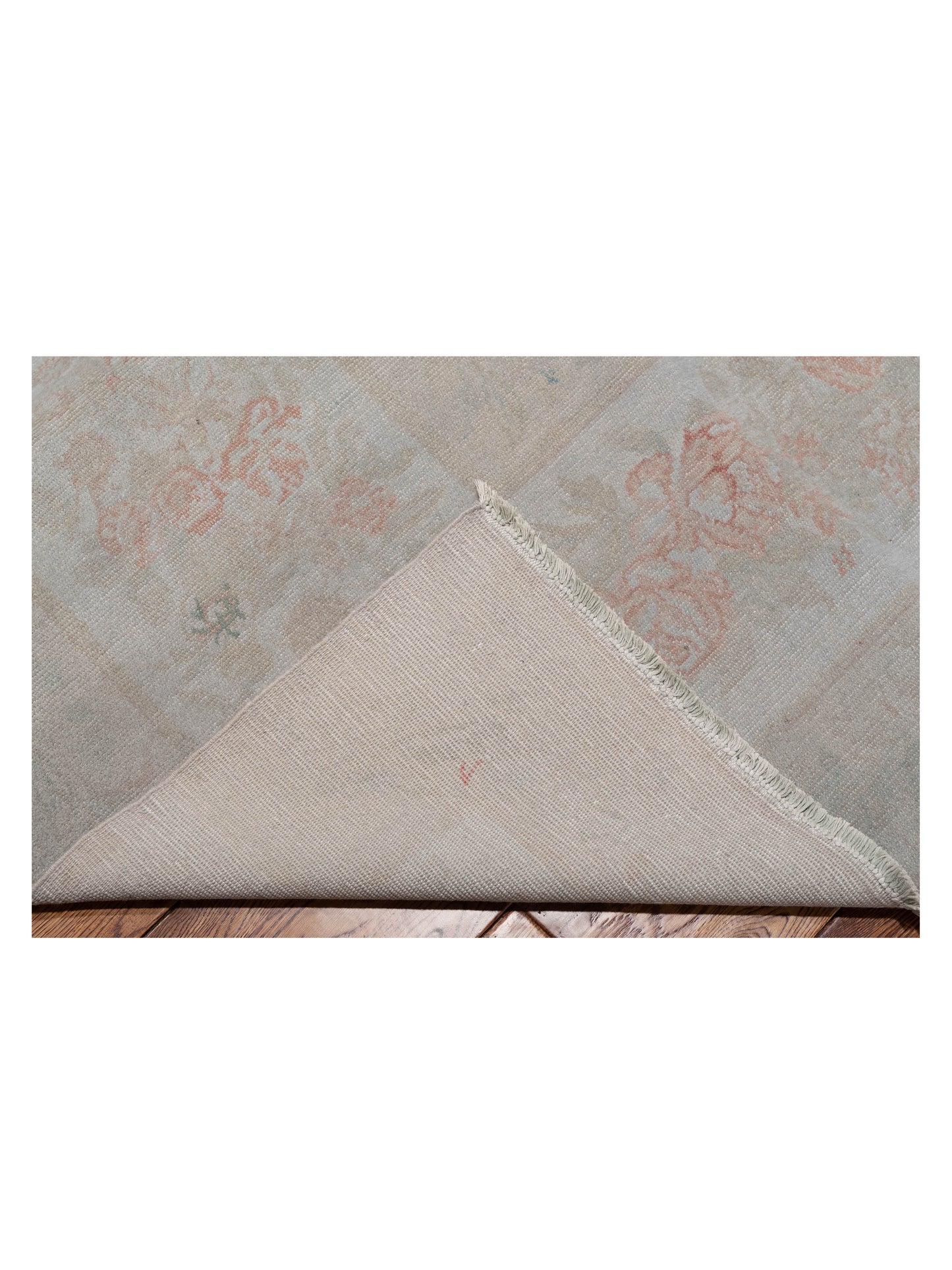 Vintage 107498 Silver 12x16.7 Hand Knotted Rug