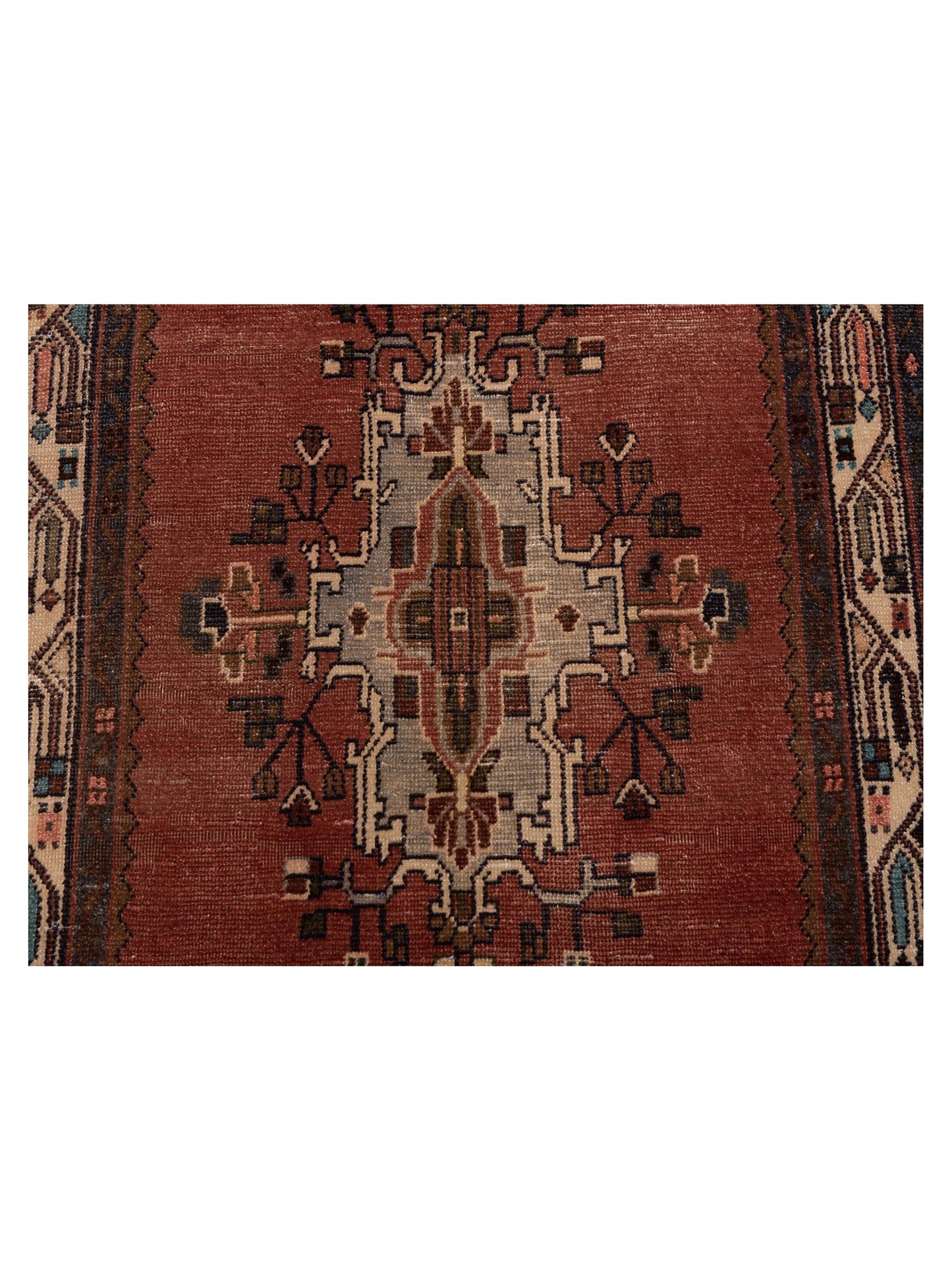 Persian 147696 Rust Brown 3.1x9.10 Hand Knotted Rug
