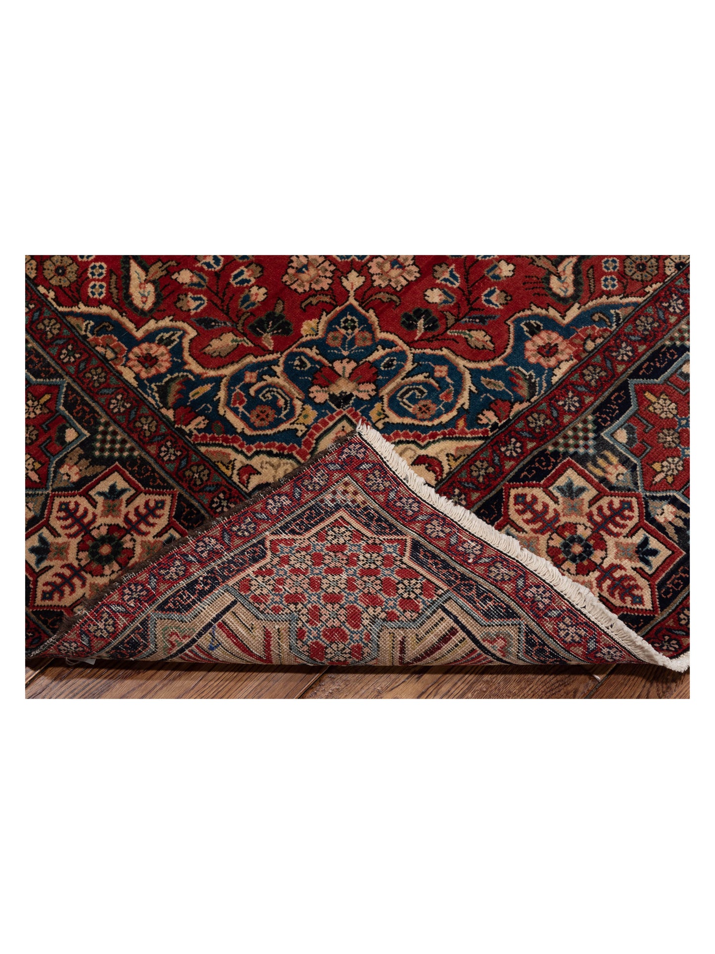 Persian 93512 Brown Navy 8.3x11.4 Hand Knotted Rug