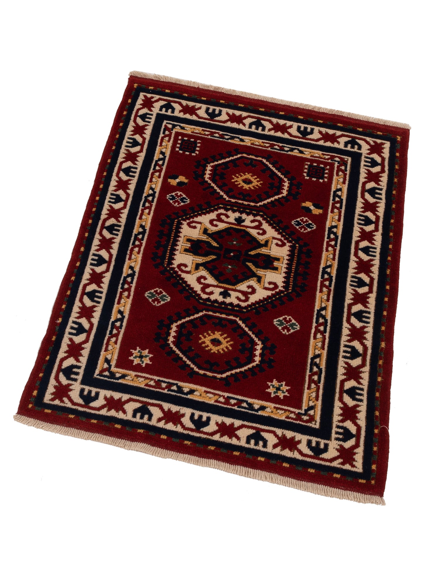 Turkish Shirwan 148350 Red Ivory 3x4 Hand Knotted Rug