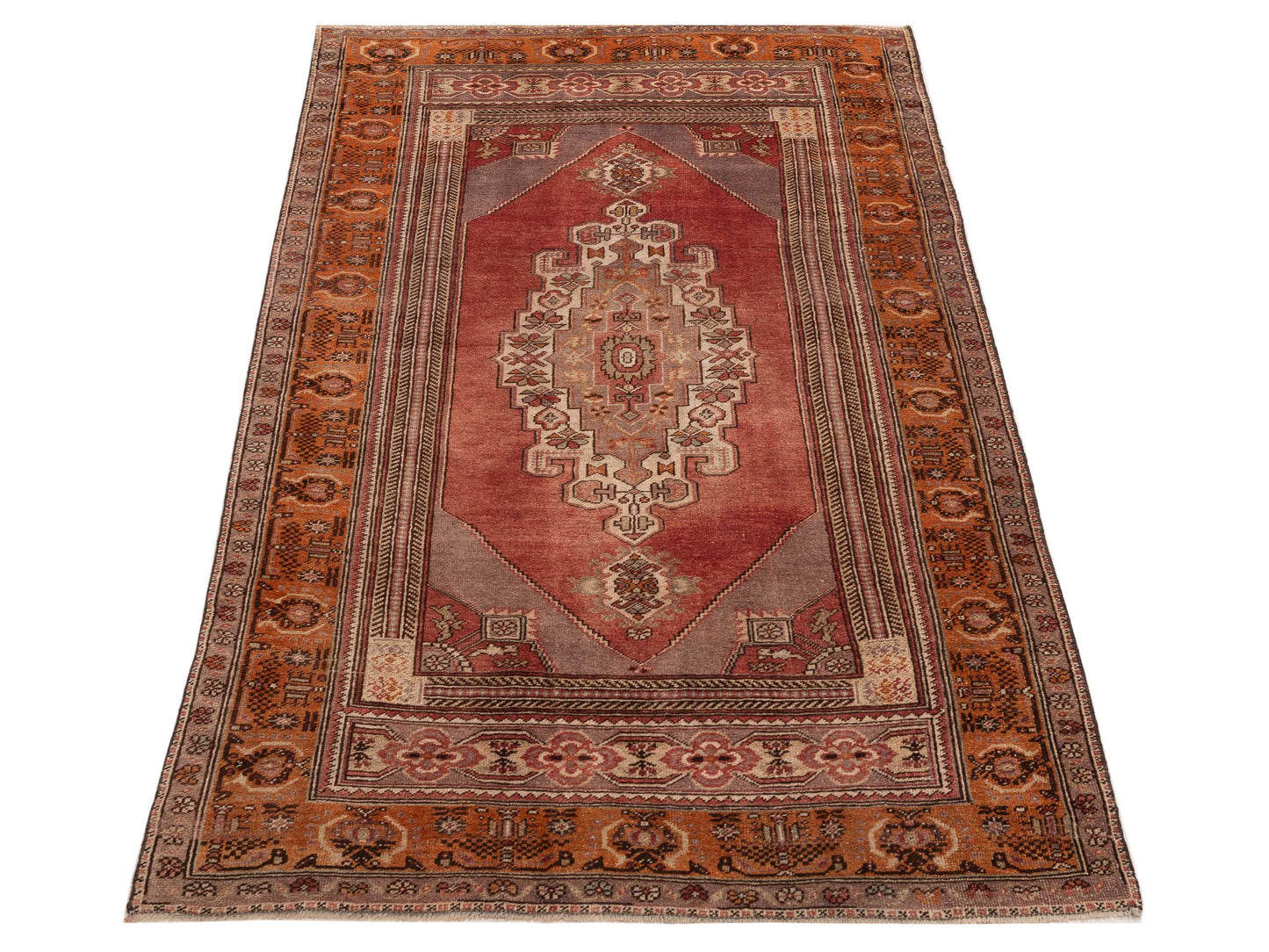 Old Anatolian 154142 Rust Gold 5x9.6 Hand Knotted Rug