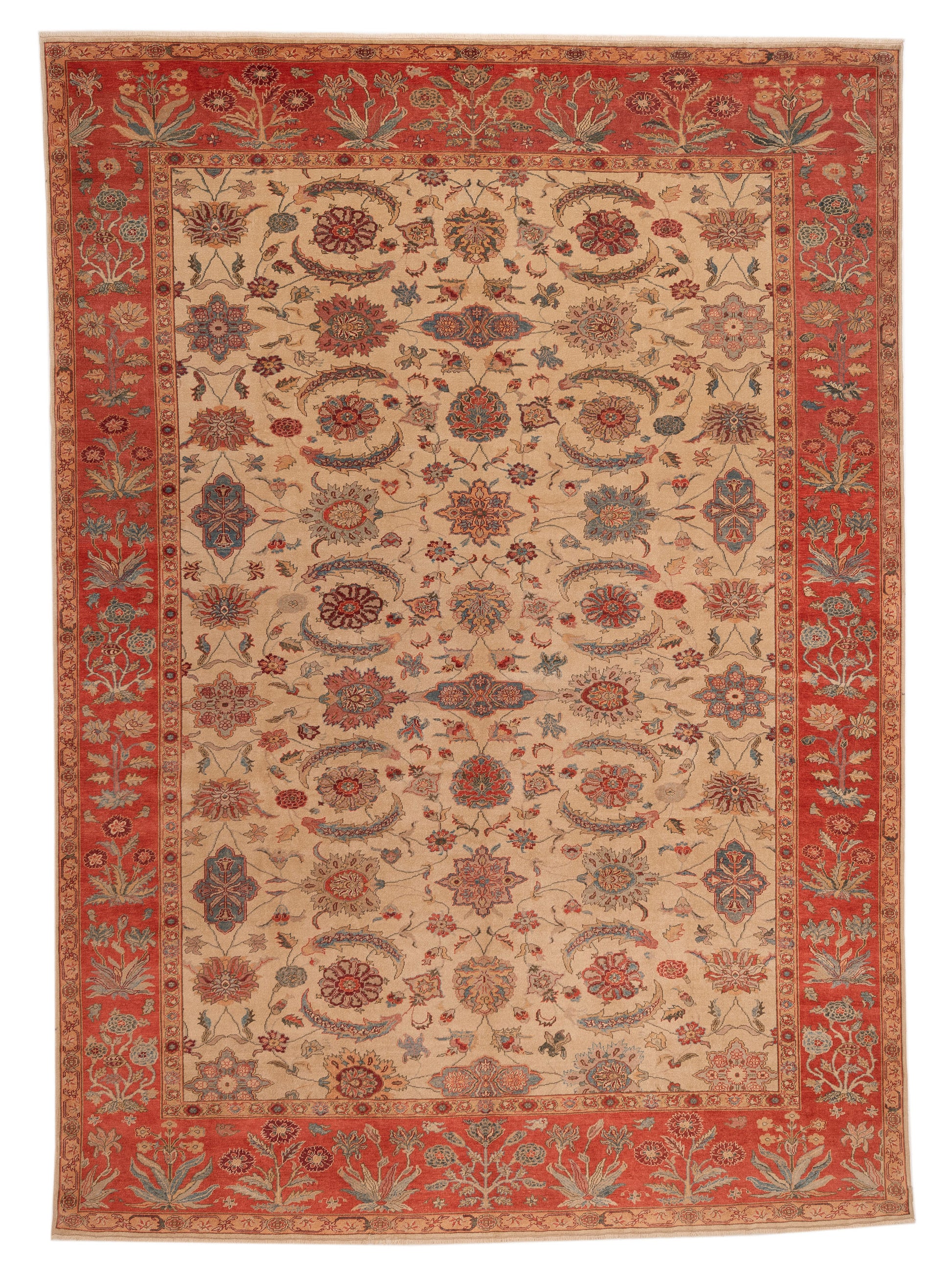 Pasha Antique Loom  Ivory Rust Traditional
