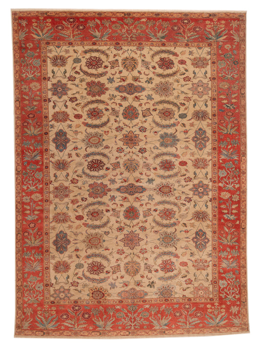 Pasha Antique Loom  Ivory Rust Traditional