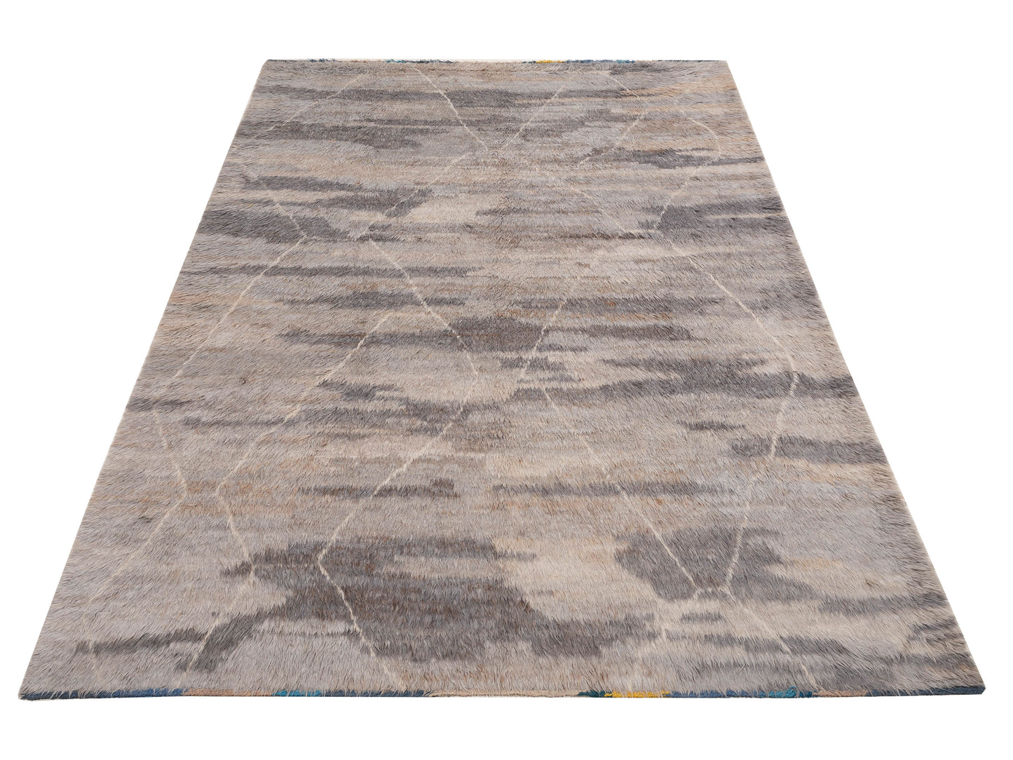 Berber Efes Silver Ivory 10.5x14.4 Hand Knotted Rug