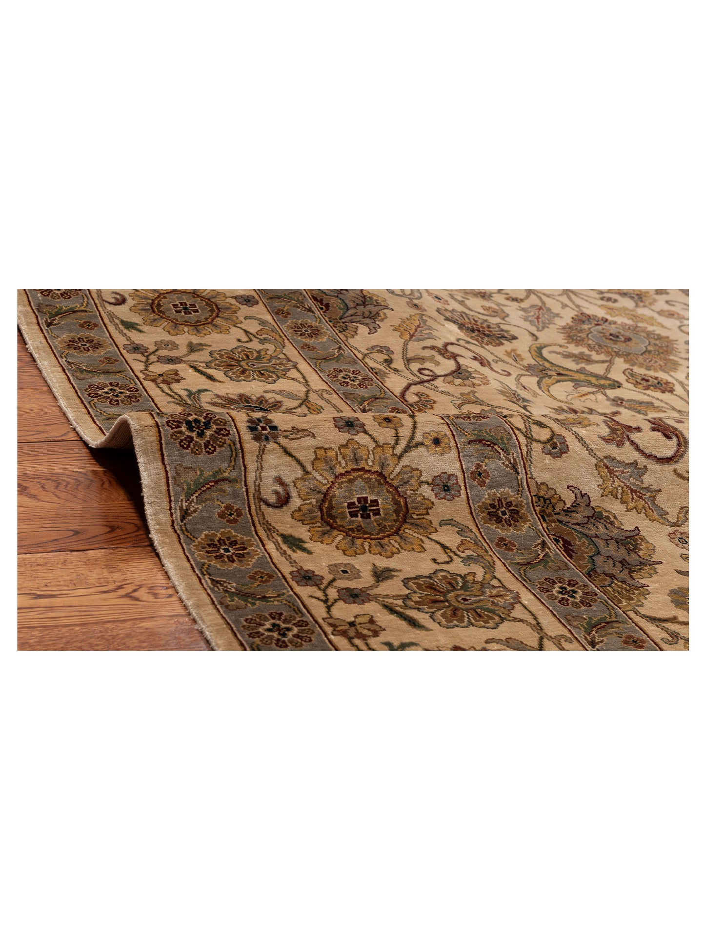 Imperial Silk 153476 Ivory Ivory 8x10 Hand Knotted Rug