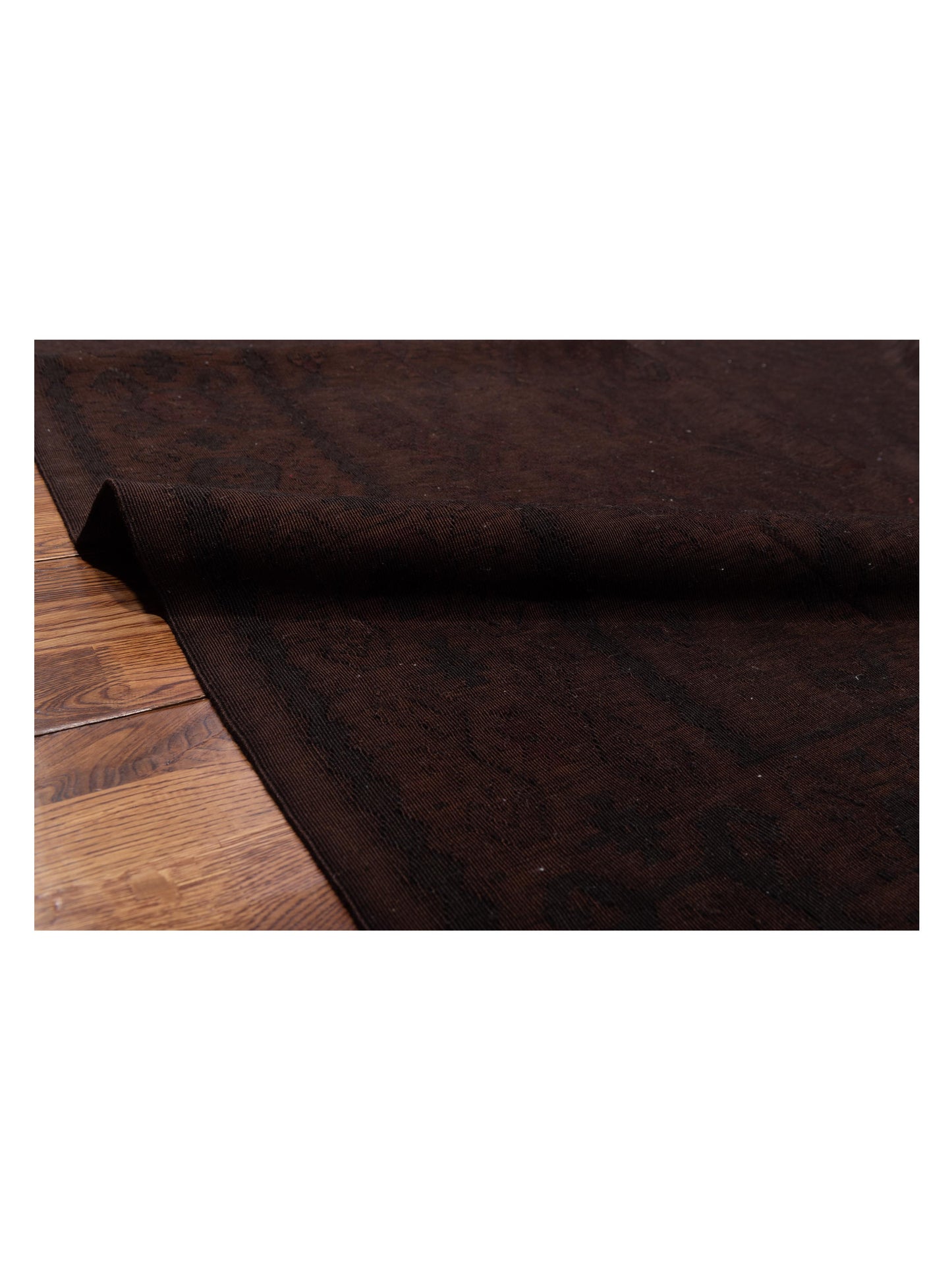 Vintage 69949 Dark Brown 8.11x11.10 Hand Knotted Rug