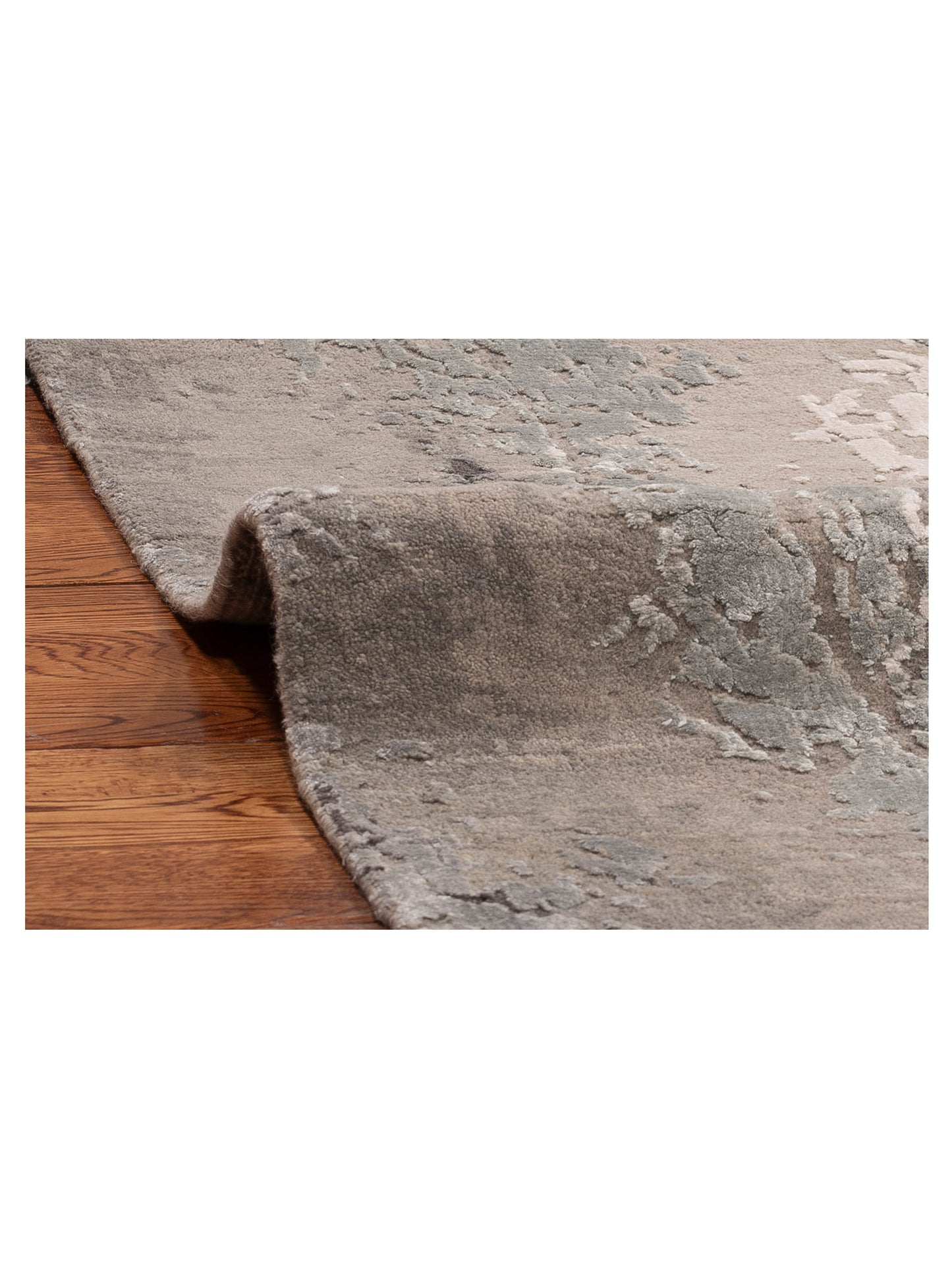 Tibetino 154828 Gray Gray 9x11.11 Hand Knotted Rug