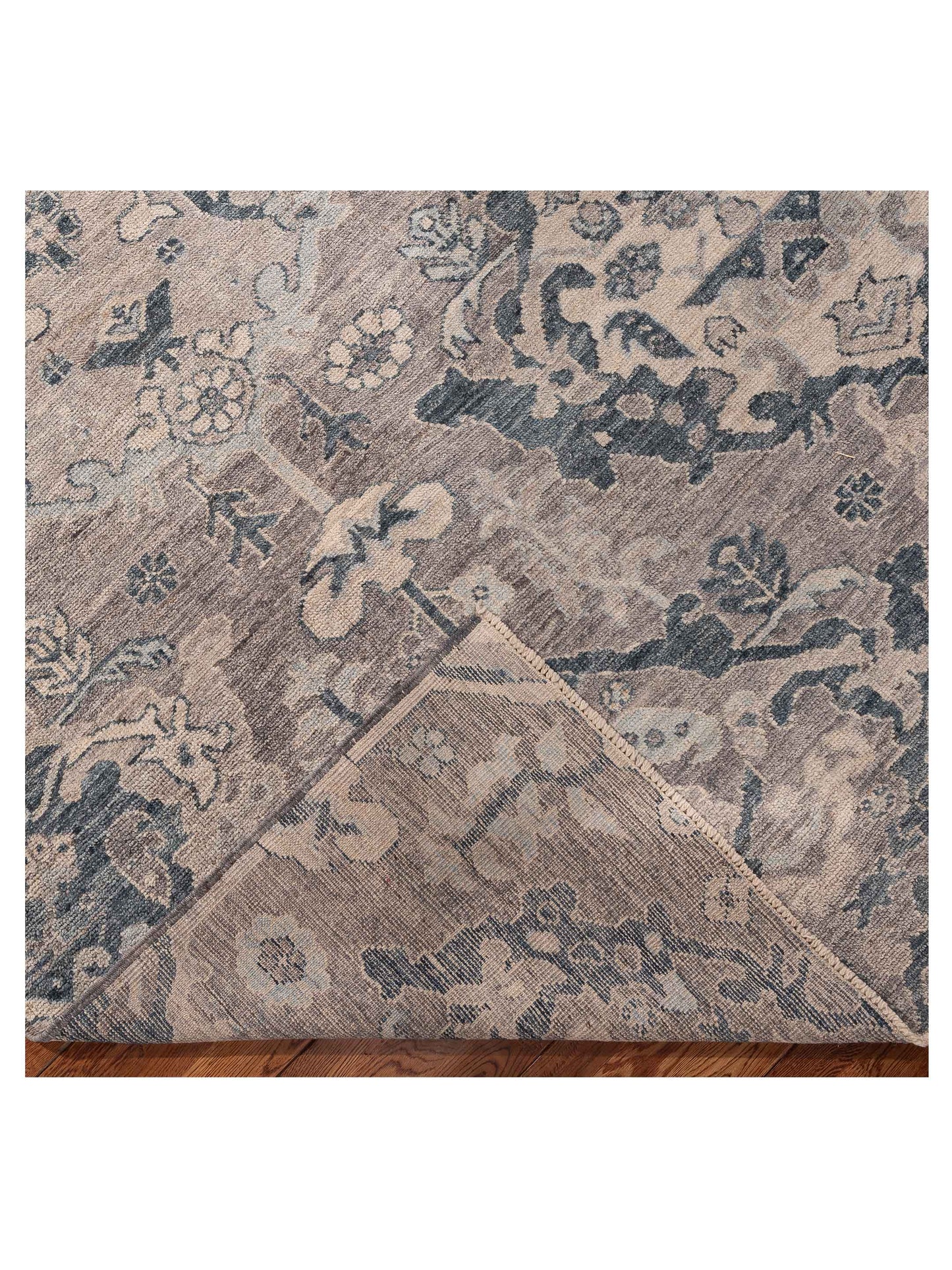 Angora Oushak 156119 Gray Blue 9x11.9 Hand Knotted Rug