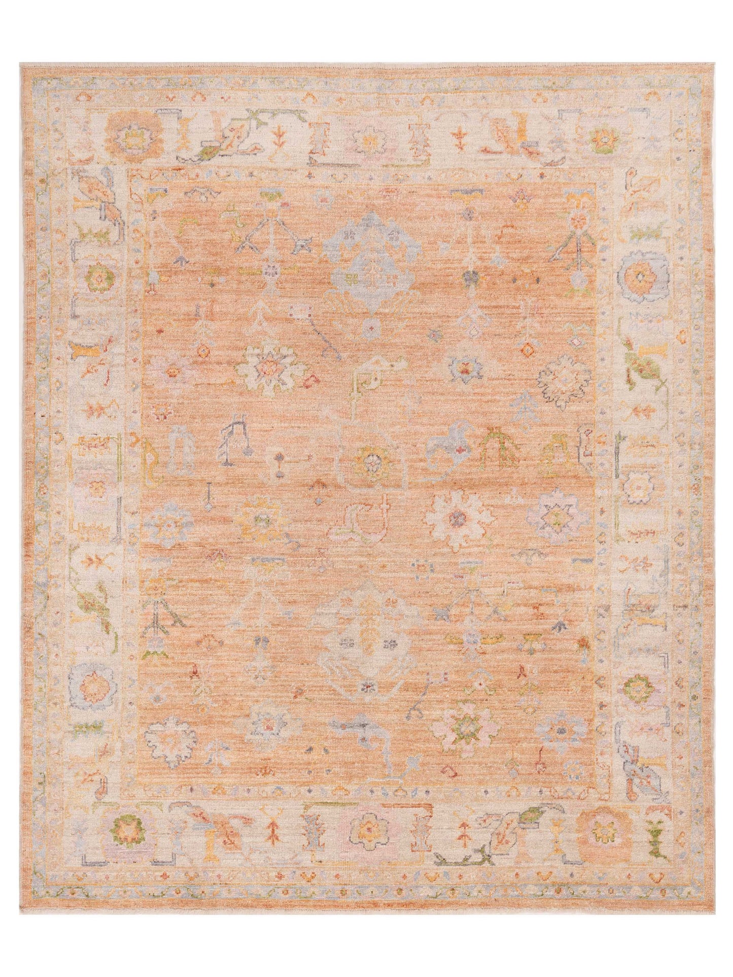 Anadol Angora Oushak  Pink Ivory Traditional