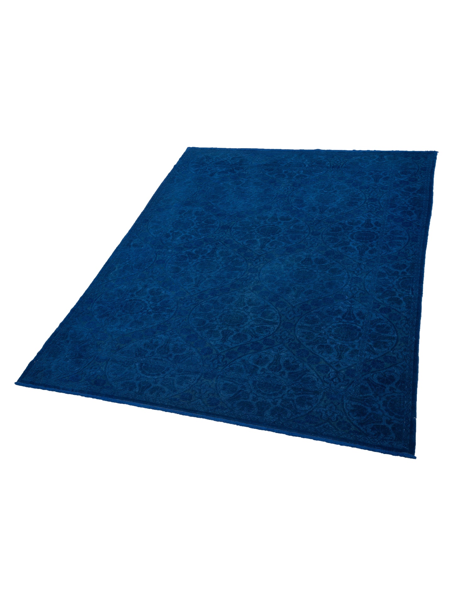 Color Bouquet 109183 Dark Blue Dark Blue 9.1x11.3 Hand Knotted Rug