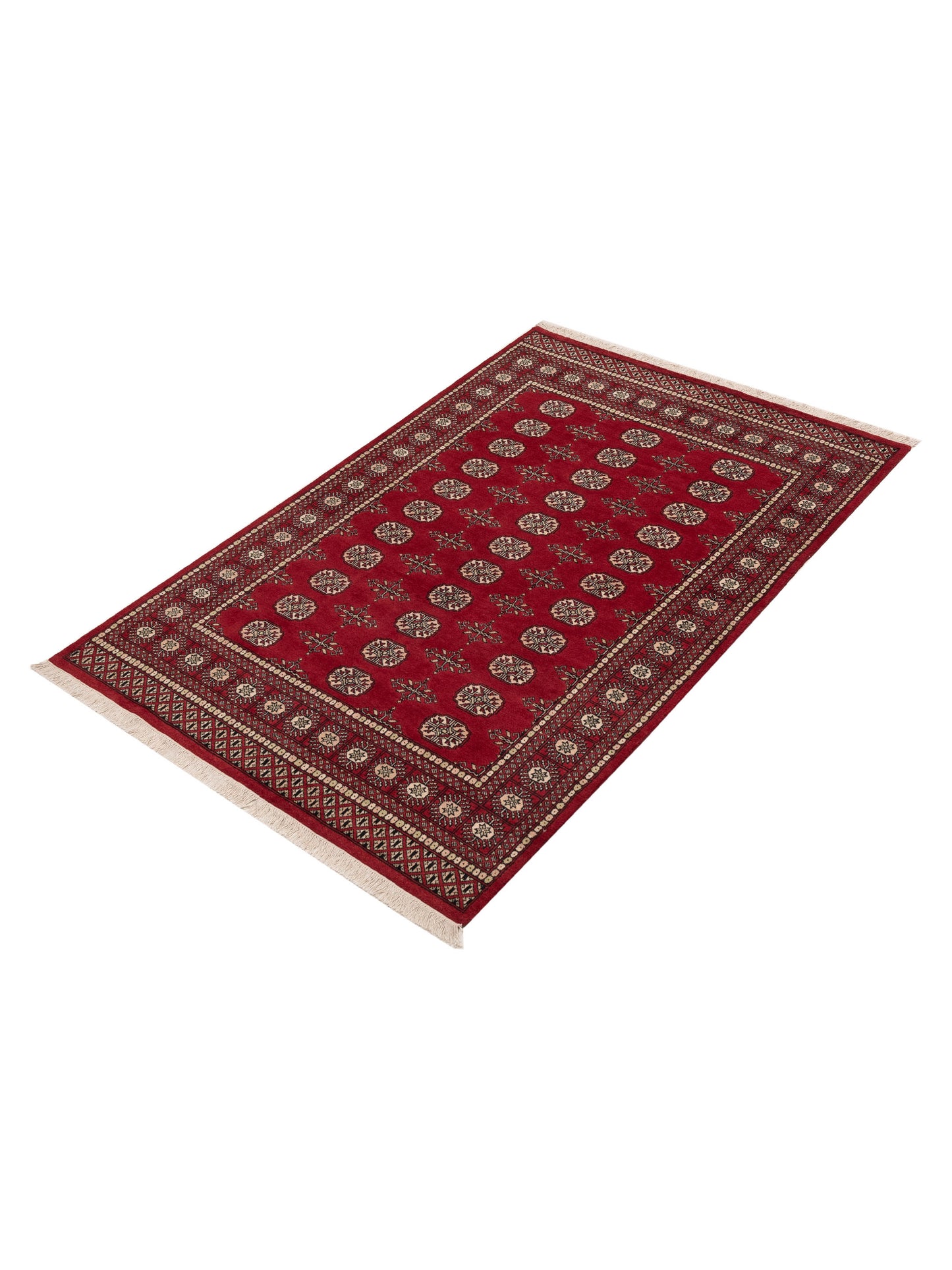 Bokhara 151579 Red Red 5.1x7.11 Hand Knotted Rug