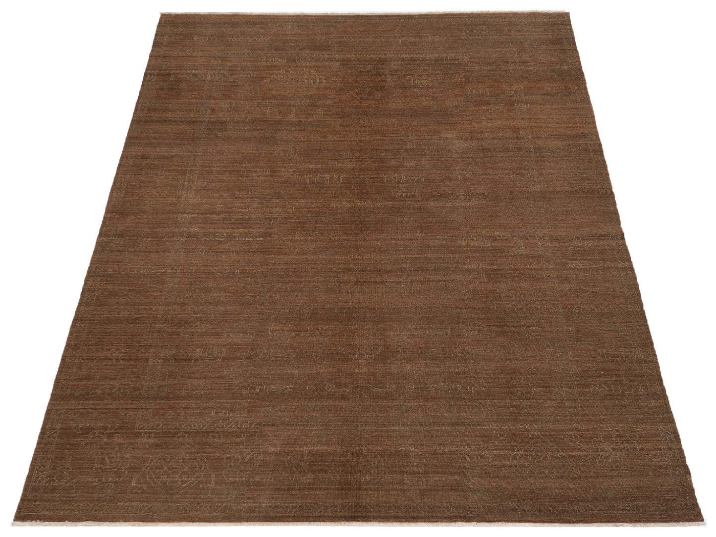 Defne Jade Brown Brown 9.2x11.11 Hand Knotted Rug