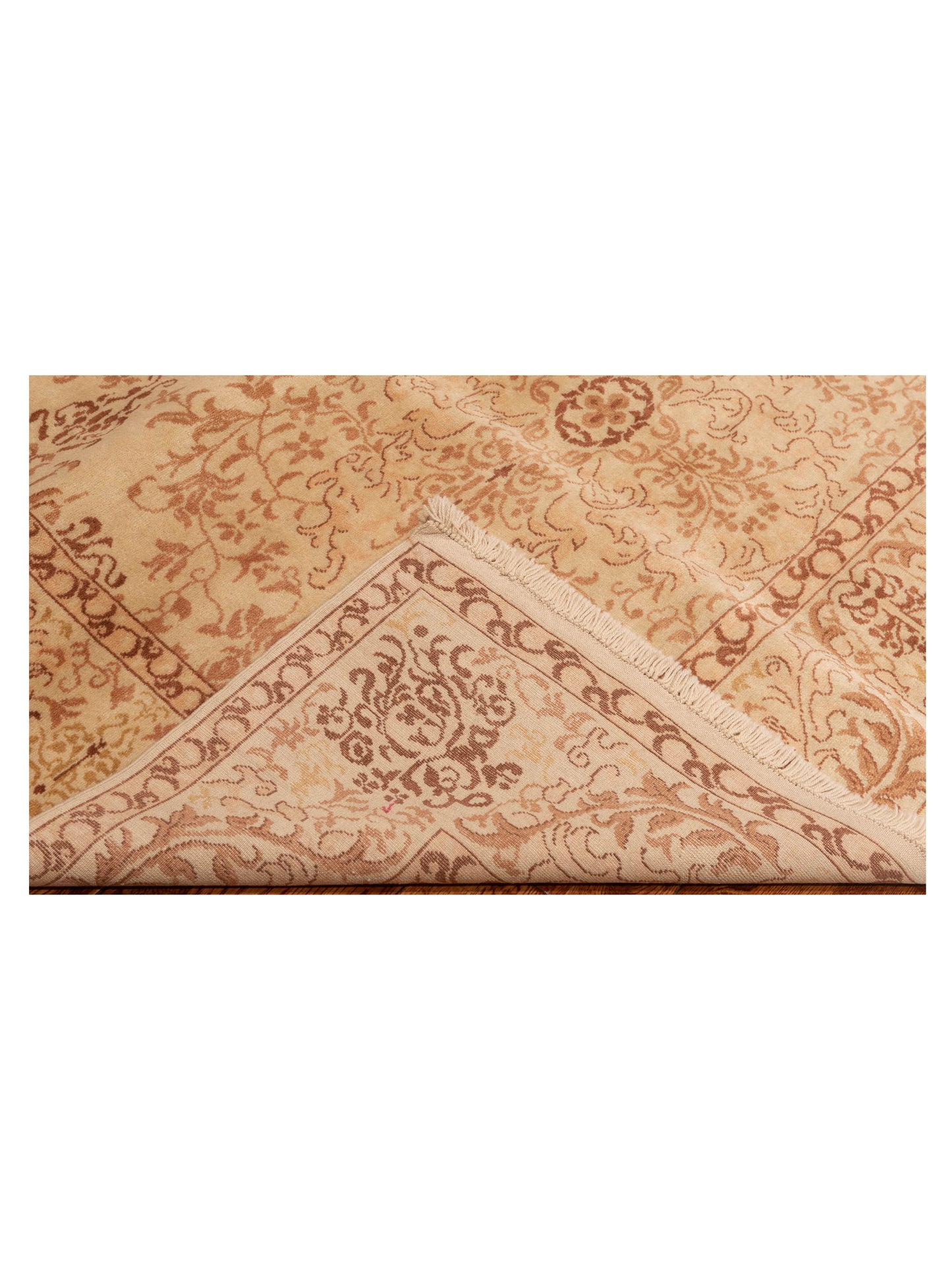 Antique Loom 117197 Cream Cream 6.9x9.7 Hand Knotted Rug
