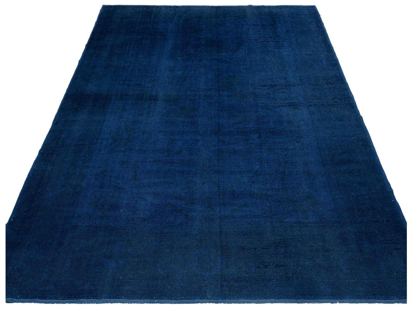 Vintage 74795 Dark Blue 9.7x11.11 Hand Knotted Rug