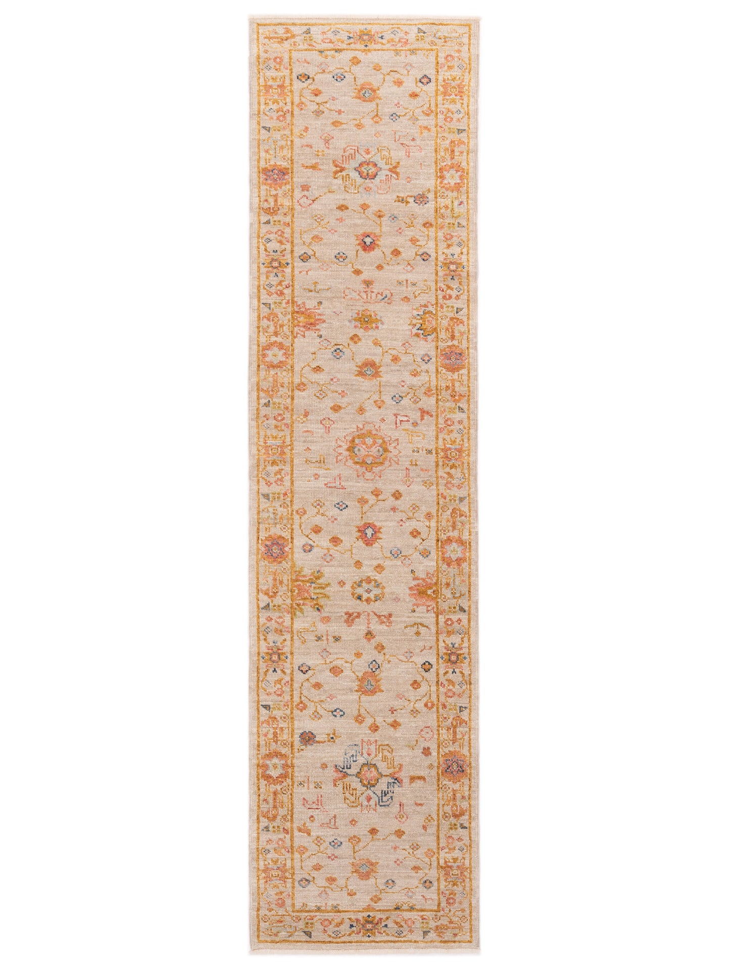 Anadol Angora Oushak  Ivory Silver Traditional
