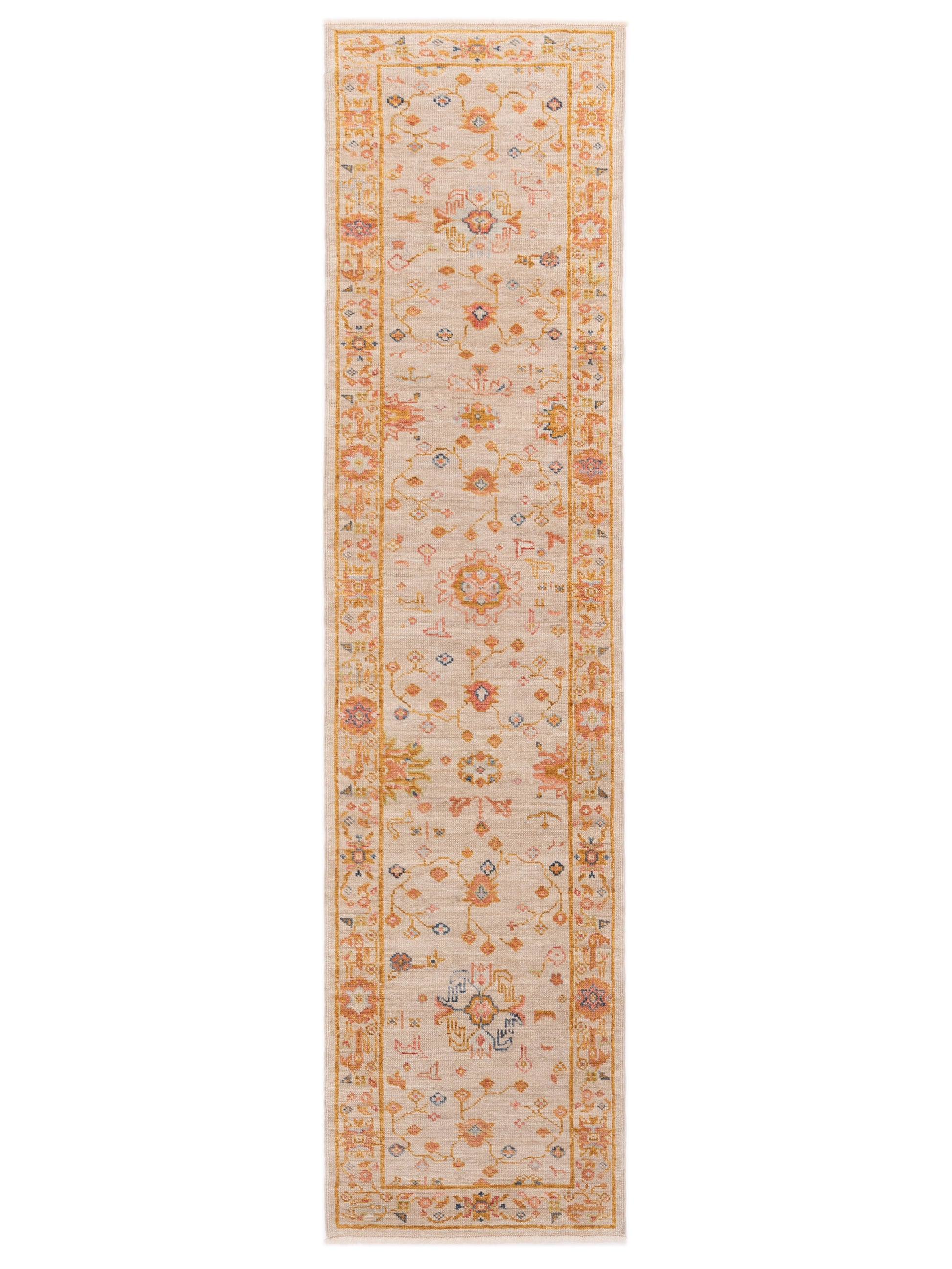 Anadol Angora Oushak  Ivory Silver Traditional