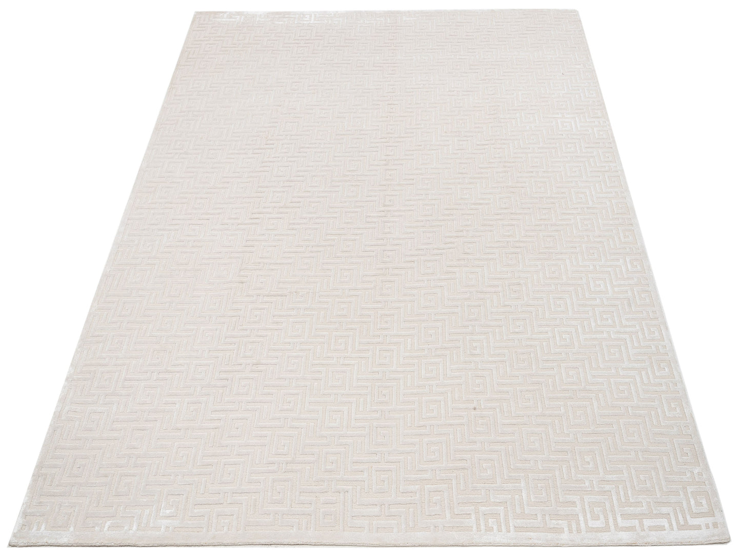 Tibetino 126638 Ivory 8.1x9.10 Hand Knotted Rug