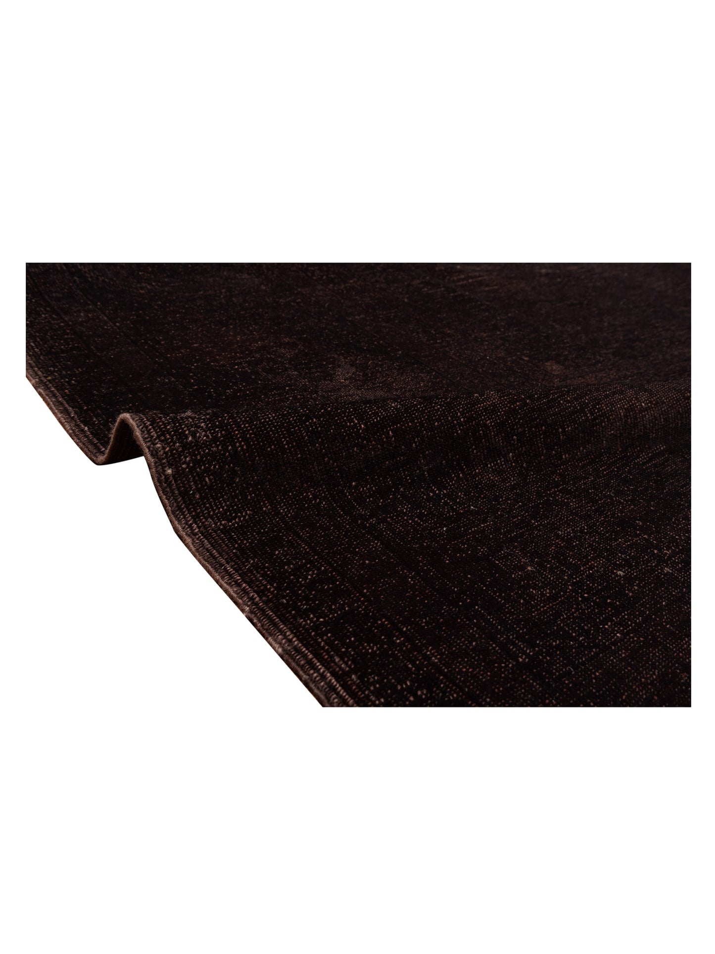 Vintage 73639 Dark Brown 10.5x12.6 Hand Knotted Rug