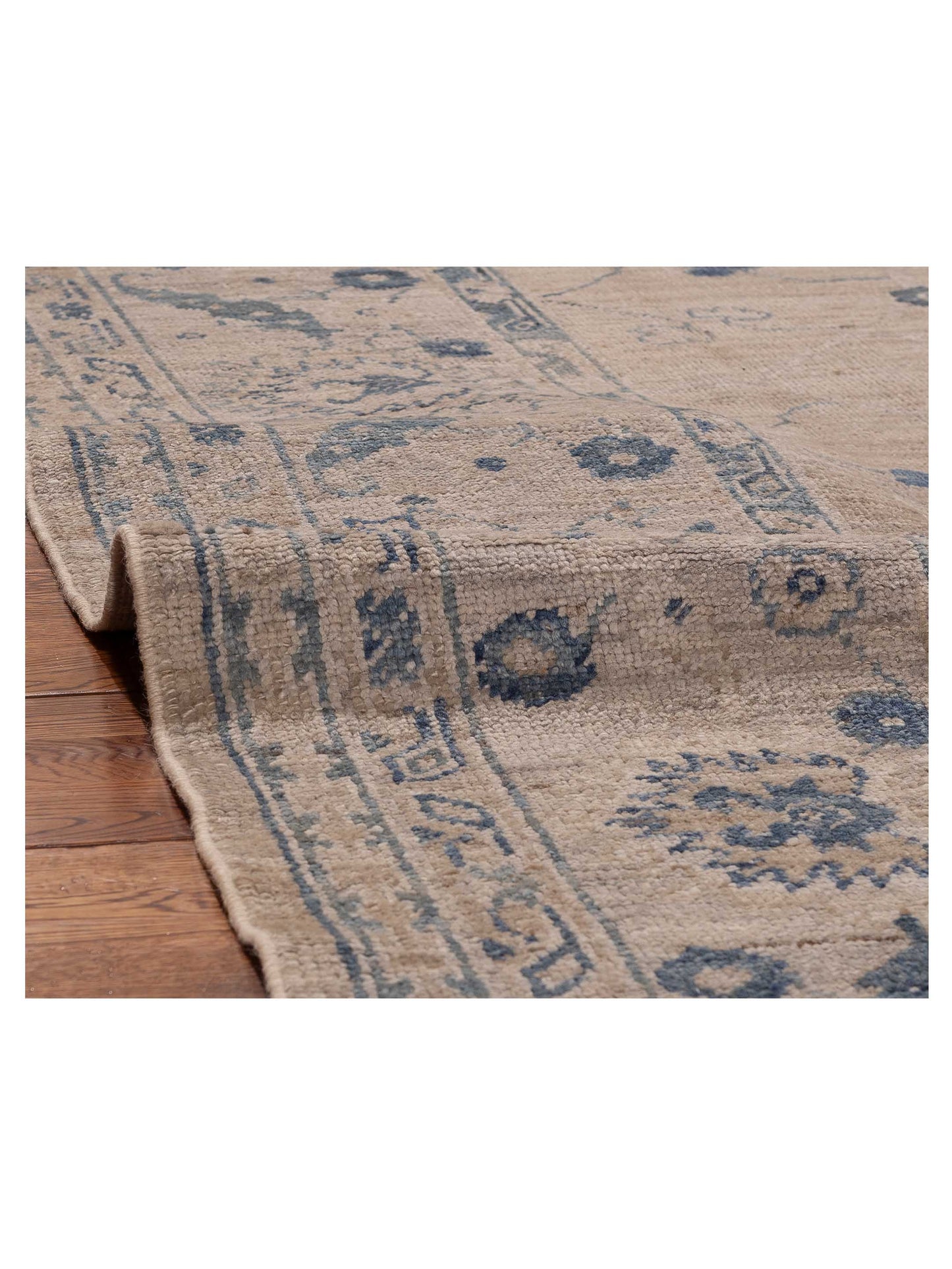 Angora Oushak 156177 Gray Gray 9.1x11.6 Hand Knotted Rug