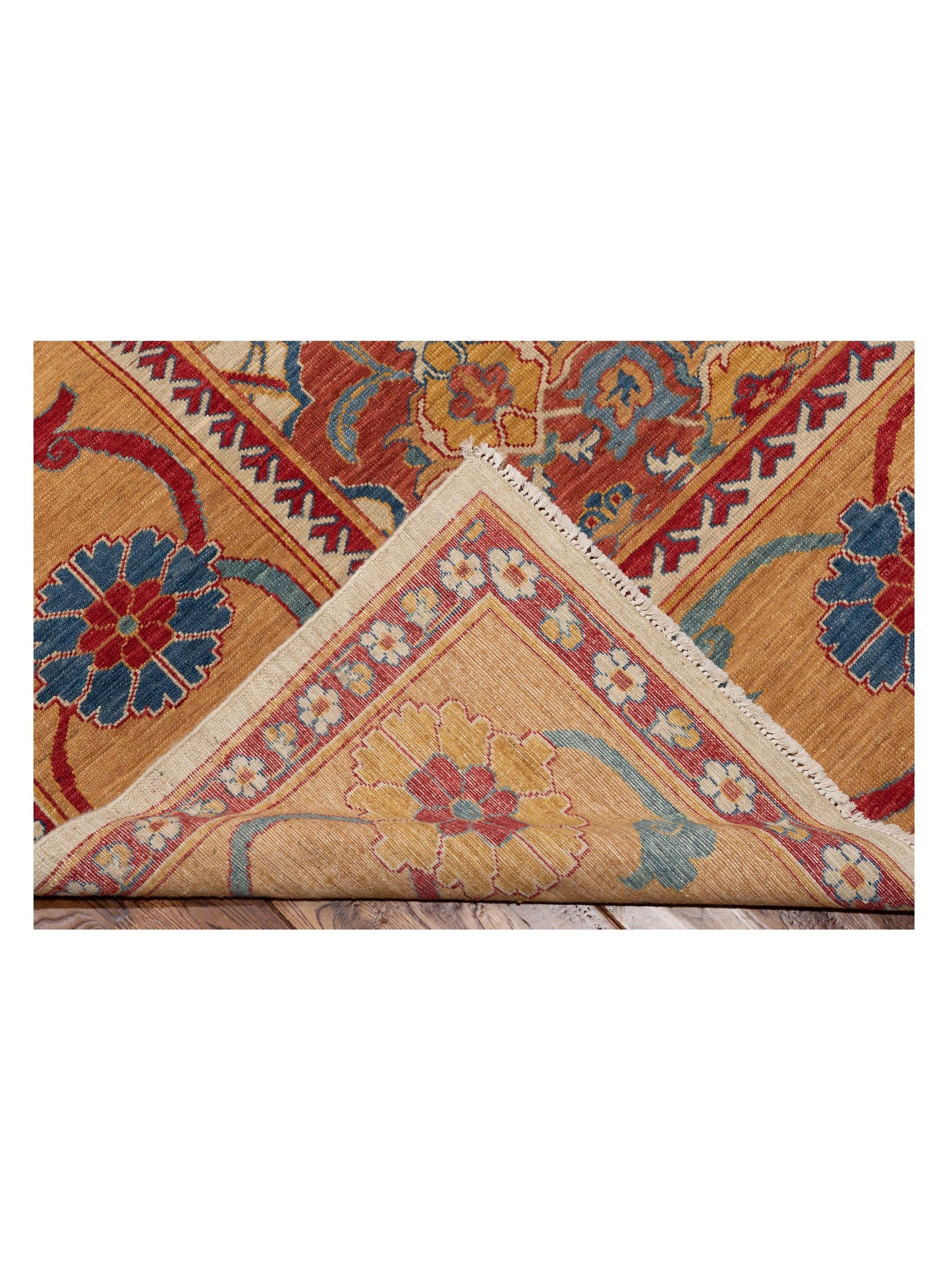 Antique Loom Fine 147214 Ivory Gold 9.7x11.1 Hand Knotted Rug