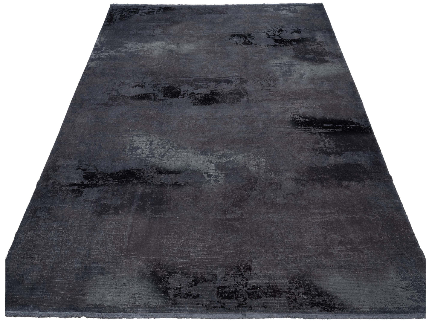 Vintage 108920 Dark Gray 9.6x12 Hand Knotted Rug