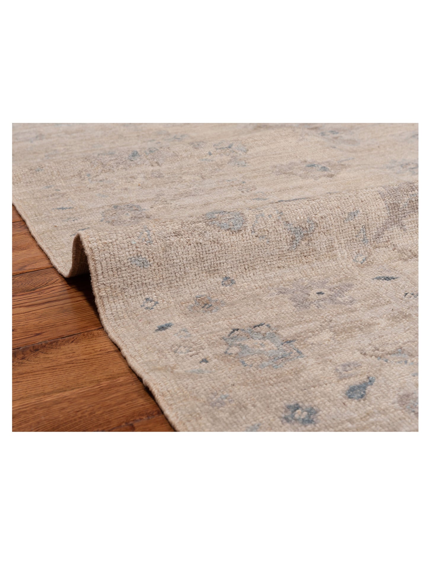 Angora Oushak 150691 Silver Silver 7.9x8 Hand Knotted Rug