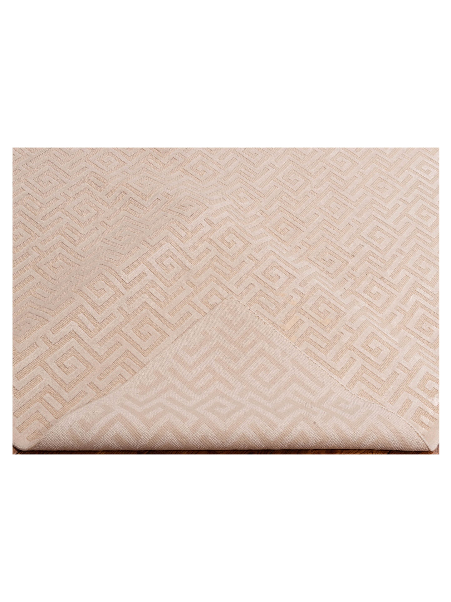 Tibetino 127487 Ivory Ivory 6.1x9.1 Hand Knotted Rug