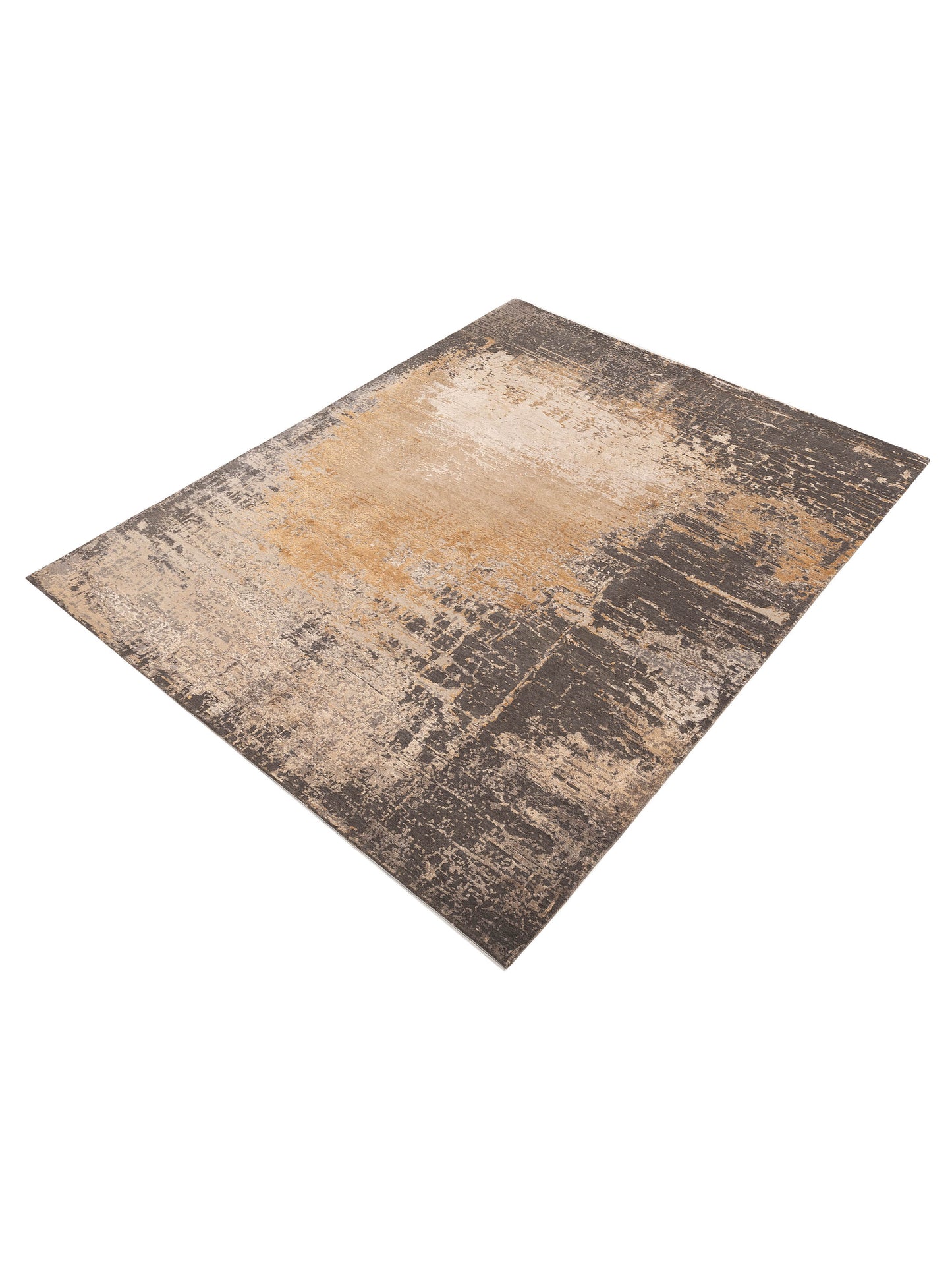 Dazzling 151882 Brown Beige 7.11x10.1 Hand Knotted Rug