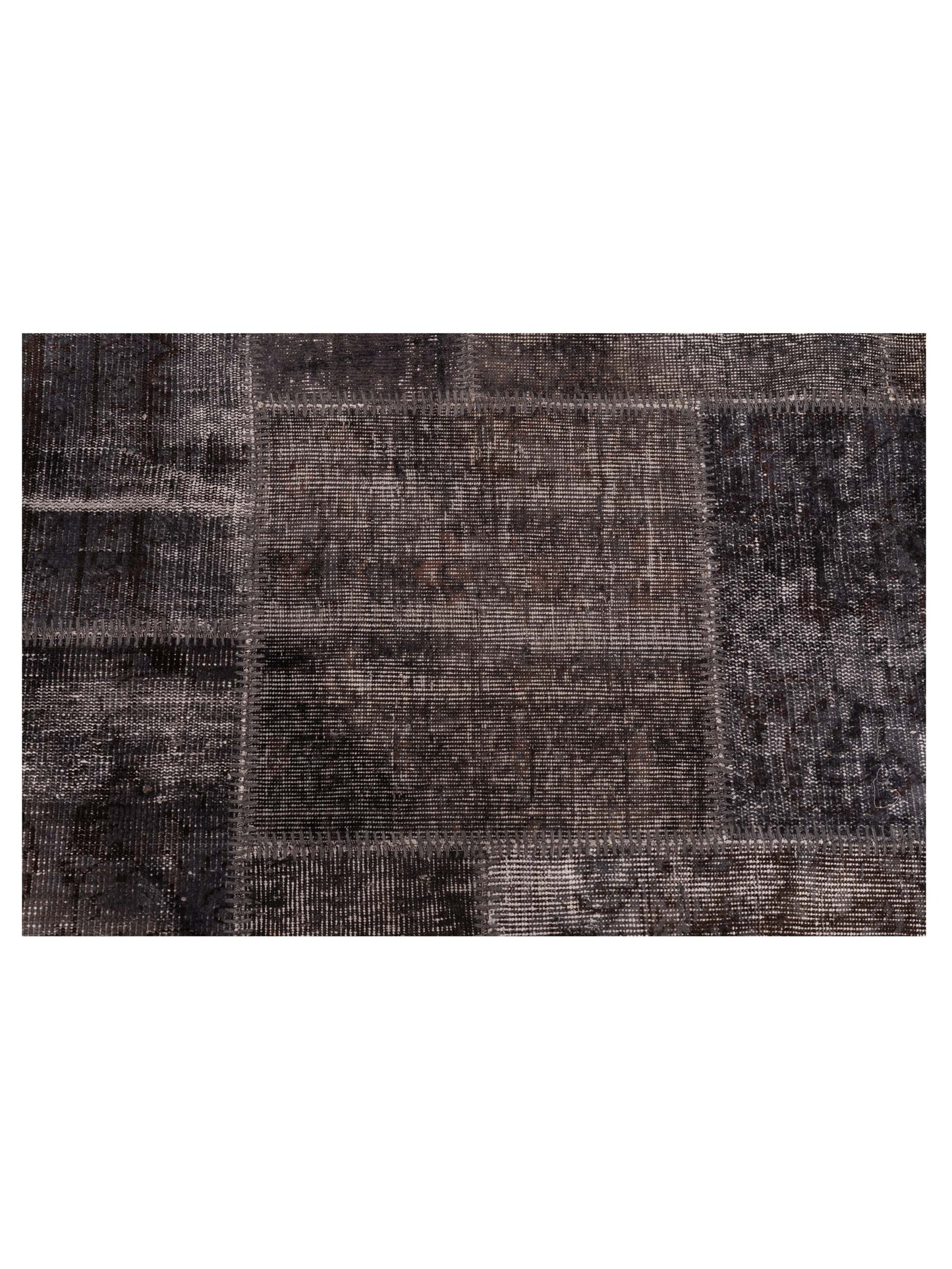 Turkish Vestige Patchwork 131022 Charcoal 5x8 Hand Knotted Rug