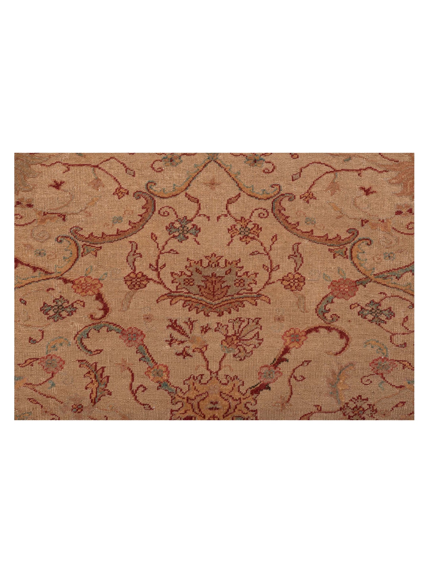 Antique Loom 104404 Beige Red 9.5x12.5 Hand Knotted Rug