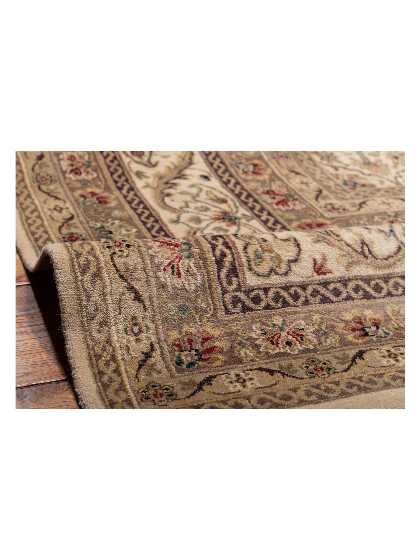Platinum 82046 Ivory Ivory 12x14.10 Hand Knotted Rug