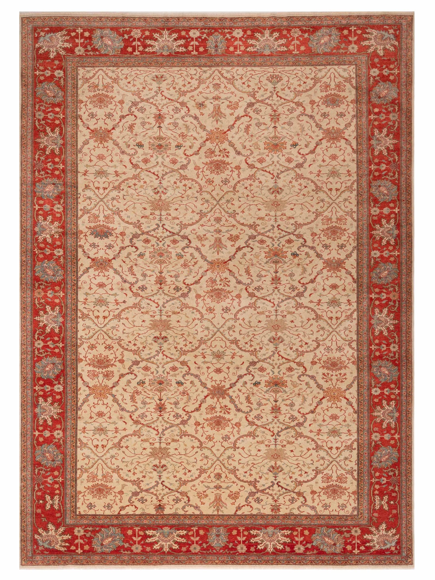 Pasha Antique Loom  Ivory Rust Traditional