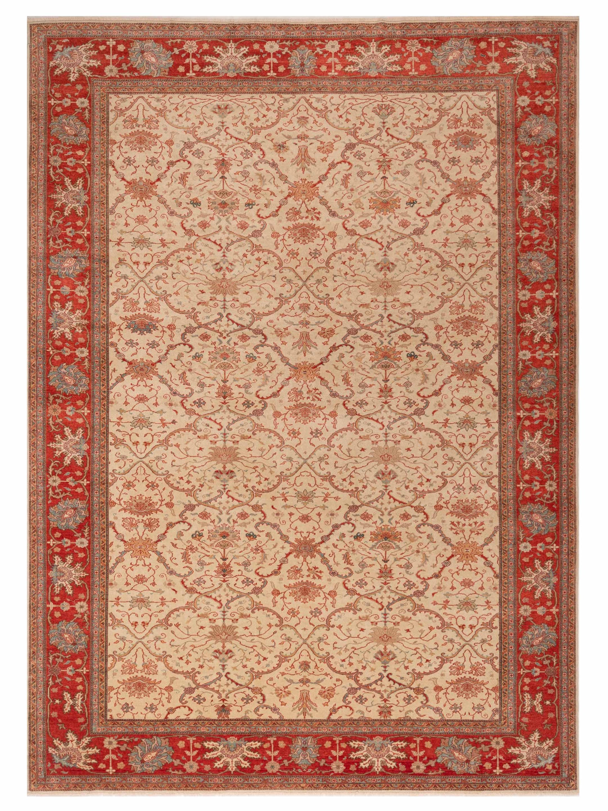 Pasha Antique Loom  Ivory Rust Traditional