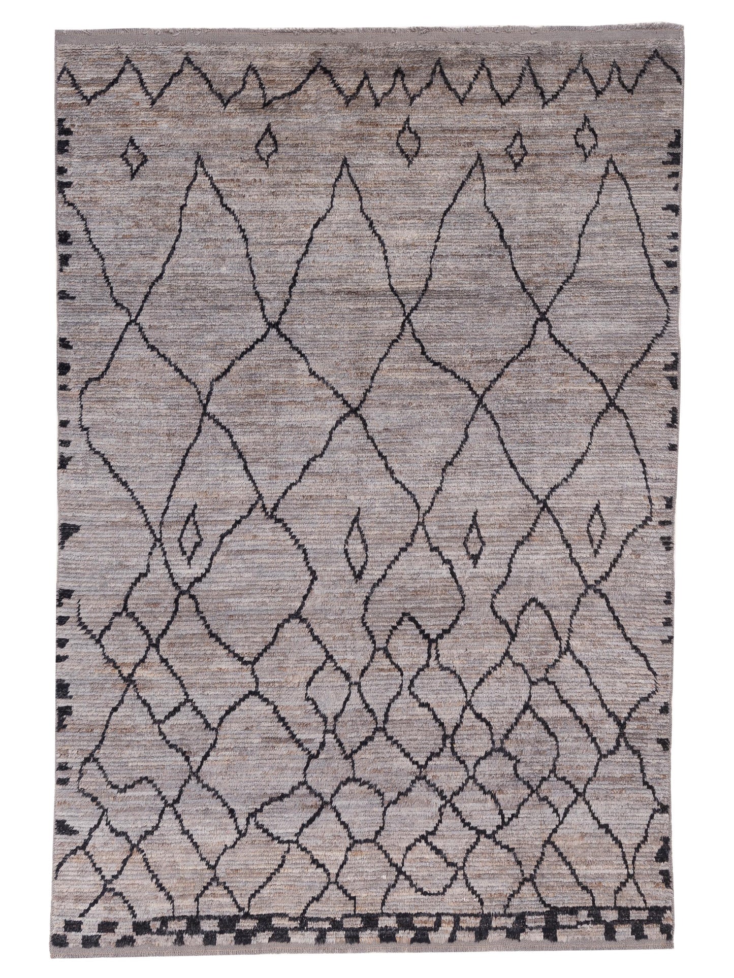 Pasha Berber  Gray Black Contemporary