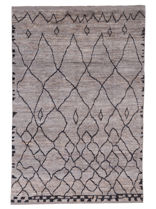 Pasha Berber  Gray Black Contemporary