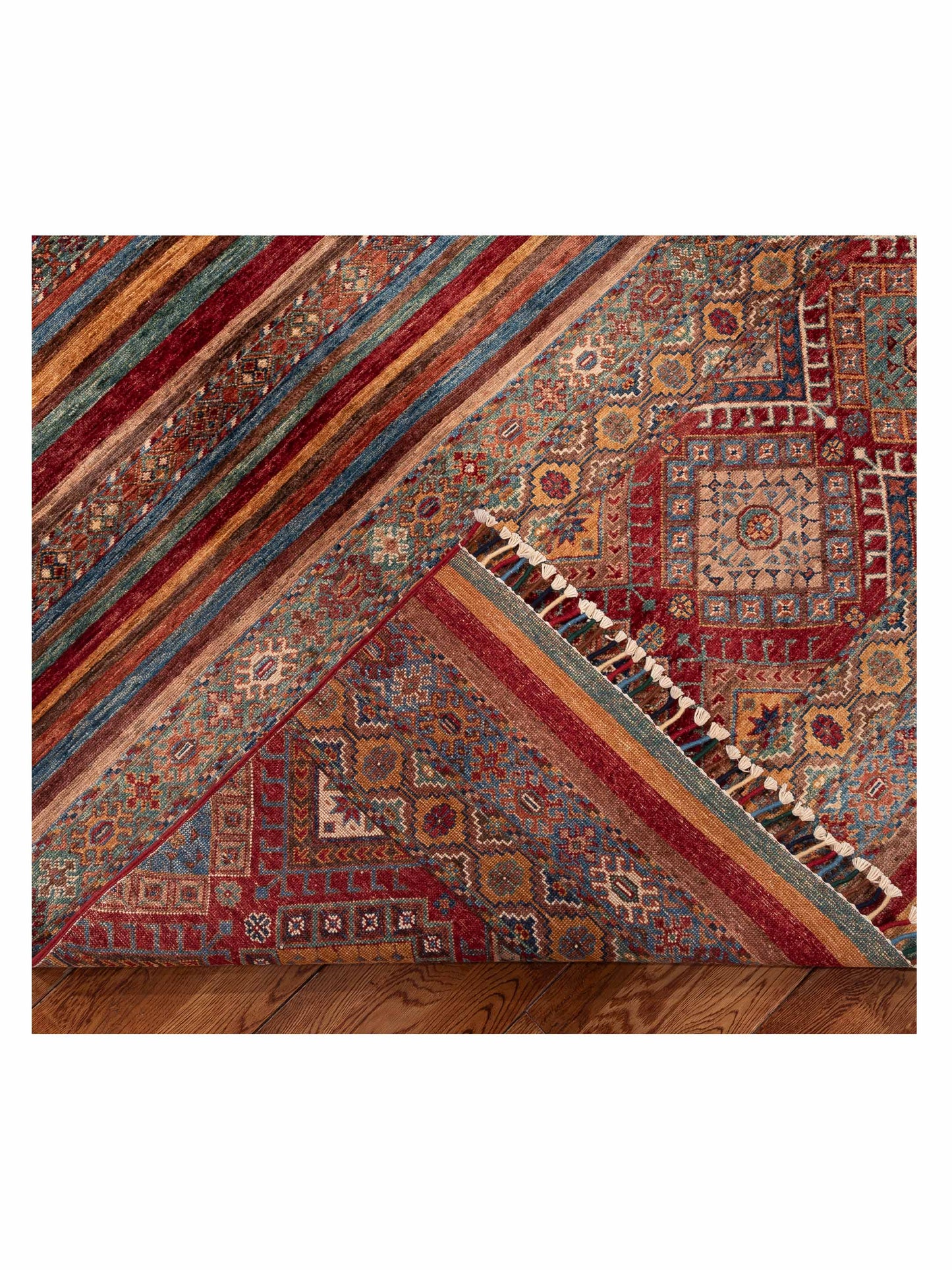 Khorjin 151294 Multi Multi 8.11x11.10 Hand Knotted Rug