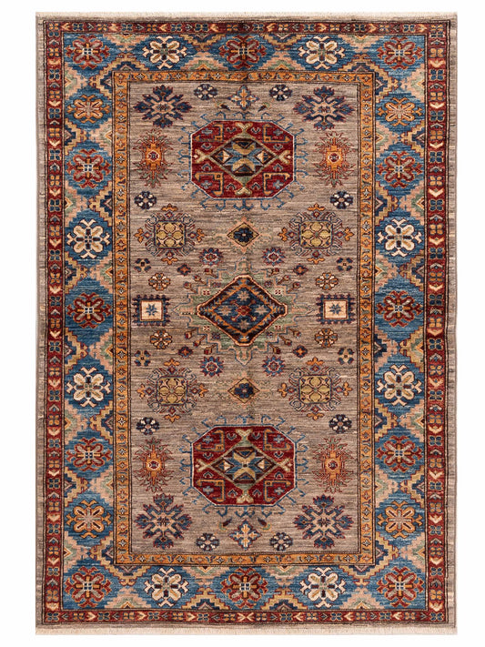 Nomad Kazak  Gray Blue Tribal