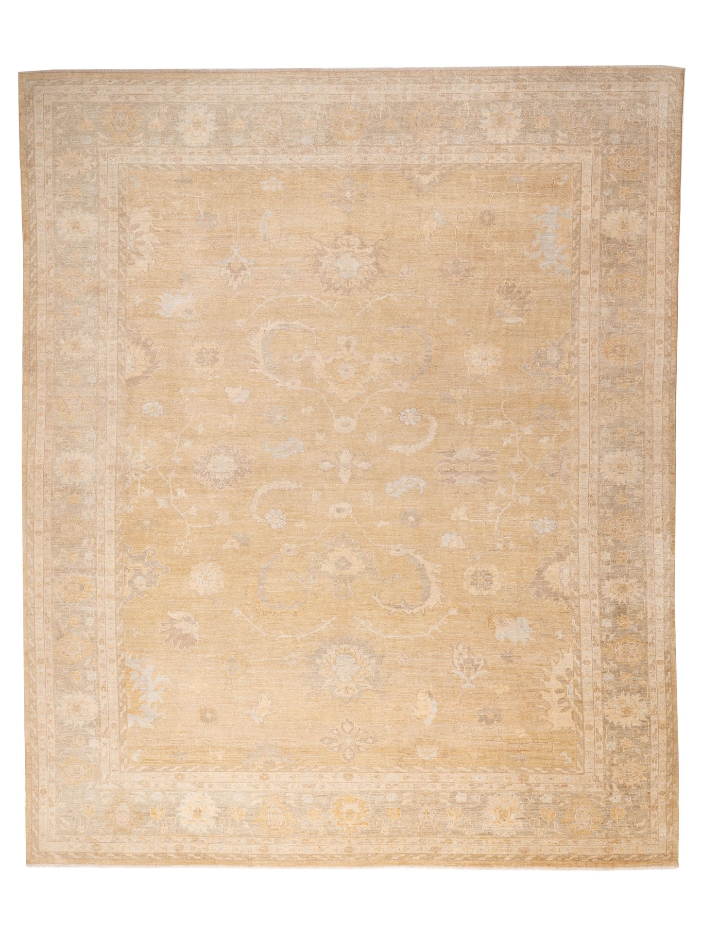 Anadol Angora Oushak  Gold Brown Traditional