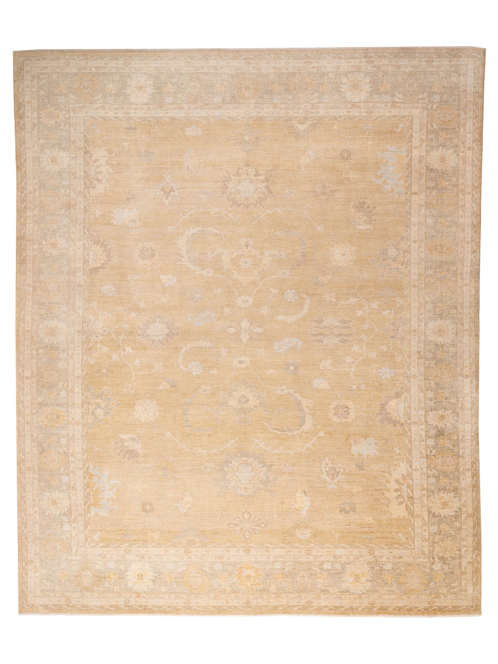 Anadol Angora Oushak  Gold Brown Traditional