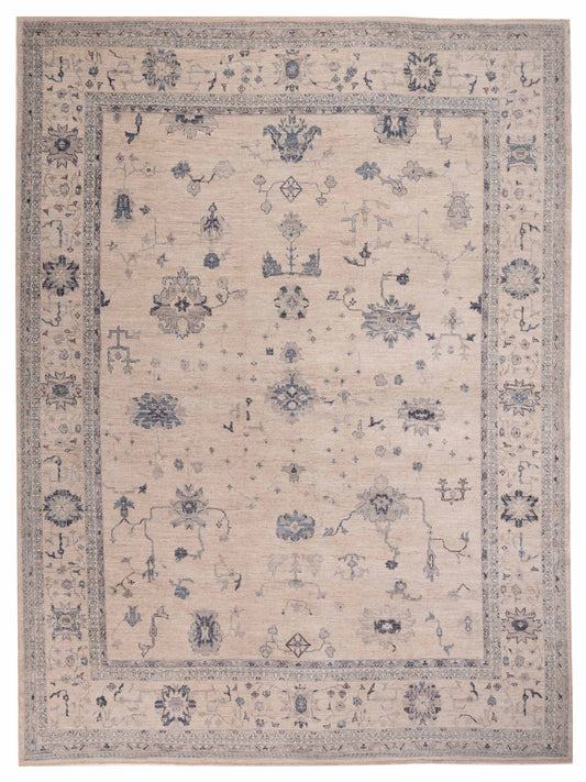 Anadol Angora Oushak  Ivory Ivory Traditional
