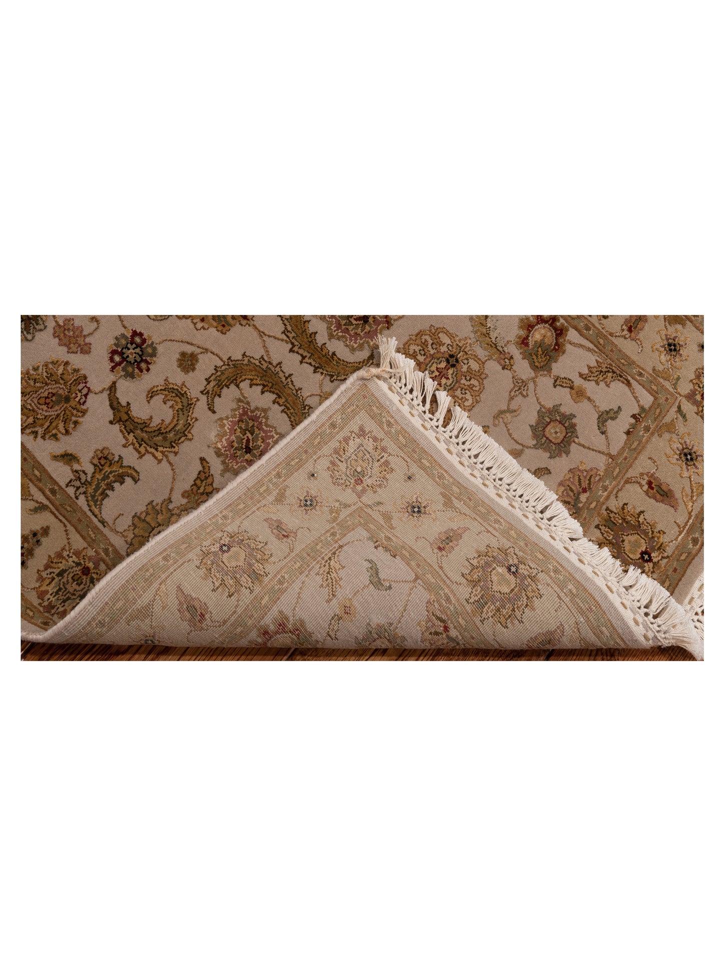 Imperial Silk 145063 Ivory Gold 2.7x10 Hand Knotted Rug